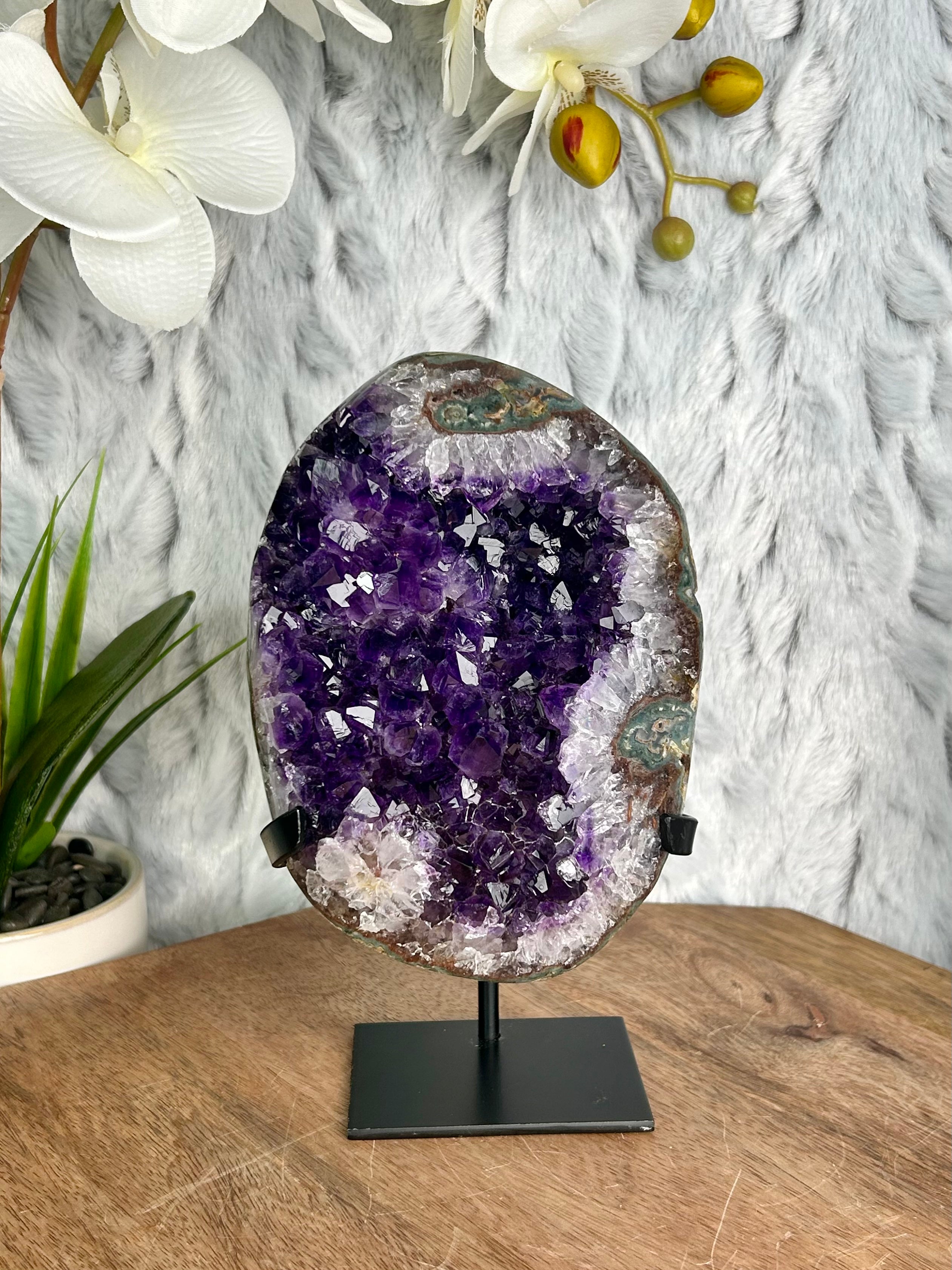 Uruguayan Deep Purple Amethyst Geode