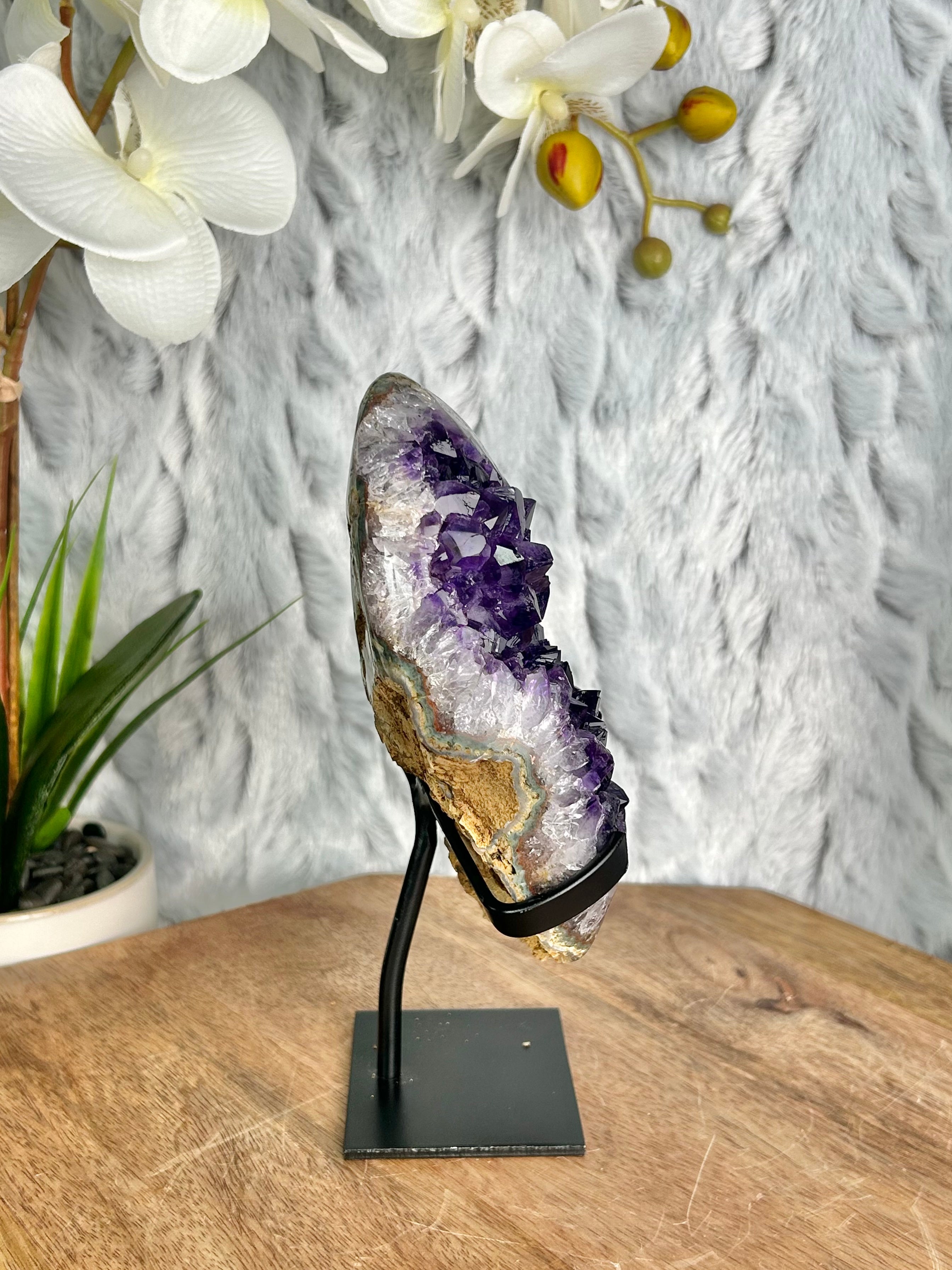 Uruguayan Deep Purple Amethyst Geode