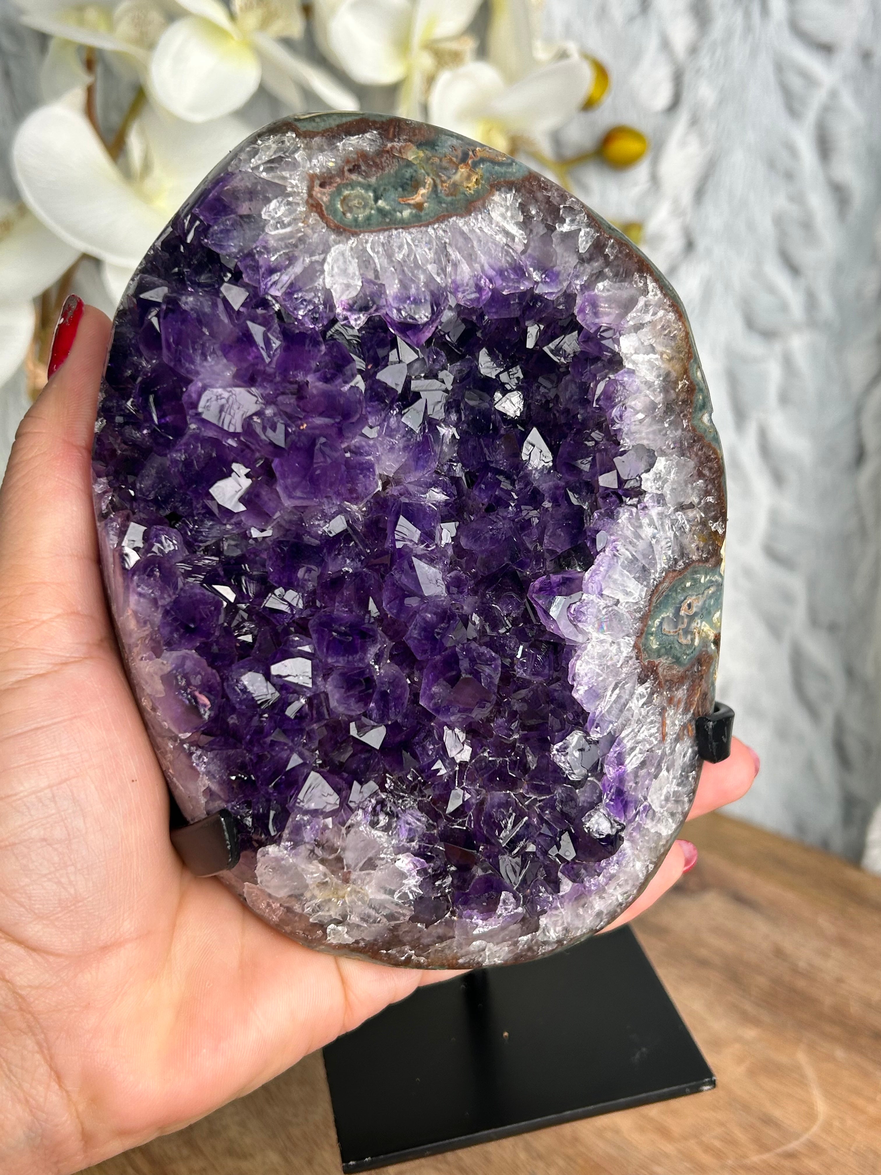 Uruguayan Deep Purple Amethyst Geode