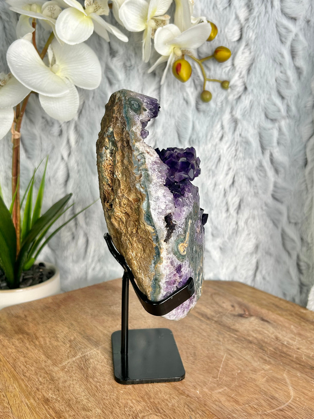 Uruguayan Deep Purple Amethyst Geode
