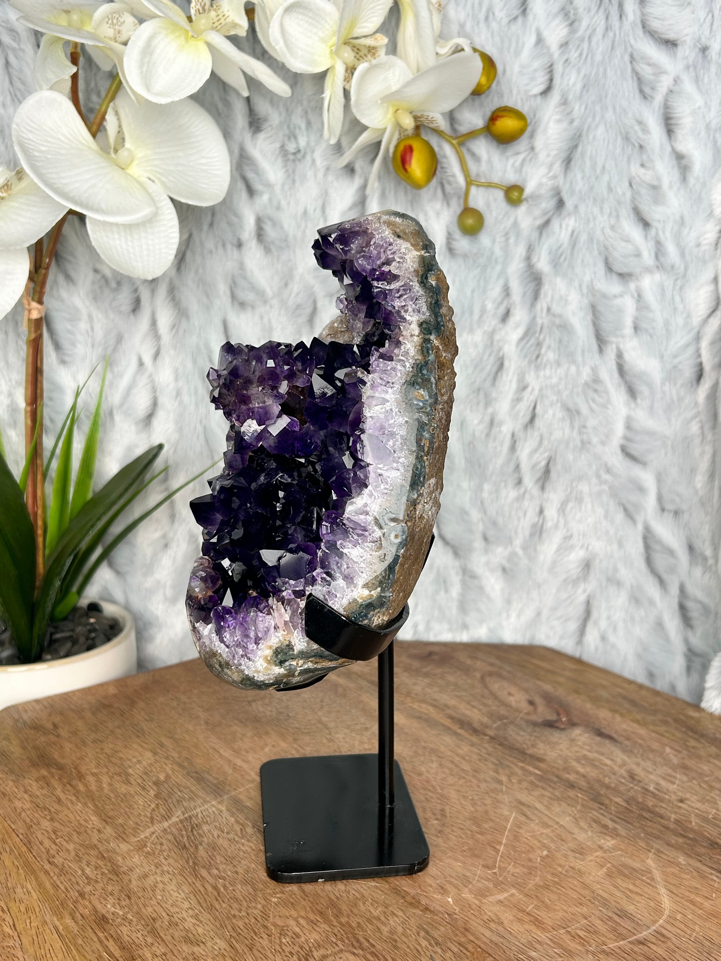 Uruguayan Deep Purple Amethyst Geode