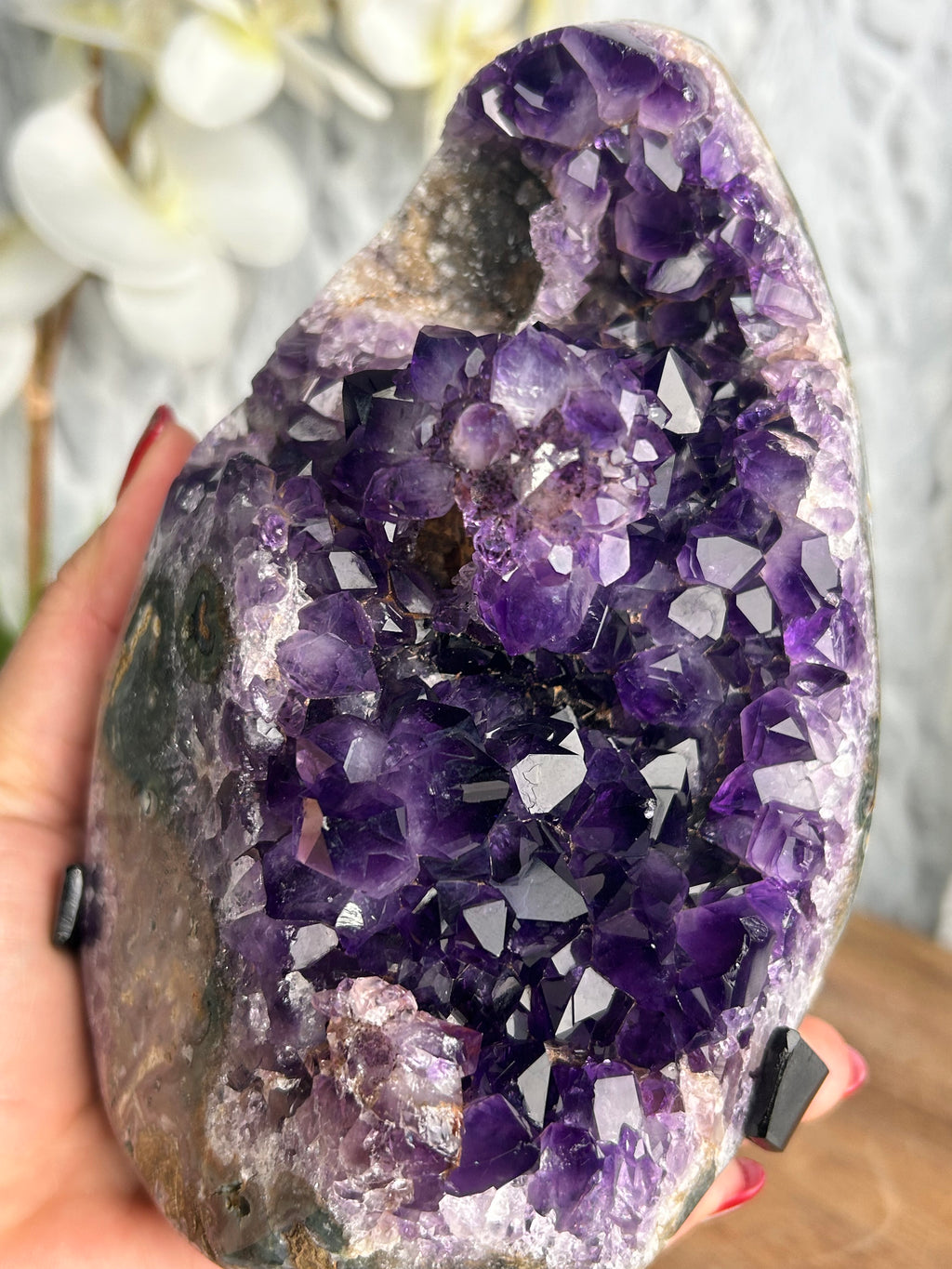 Uruguayan Deep Purple Amethyst Geode