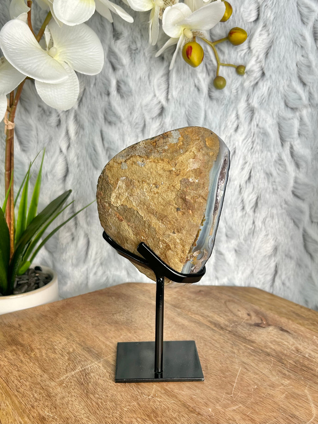 Uruguayan Rainbow Amethyst Geode