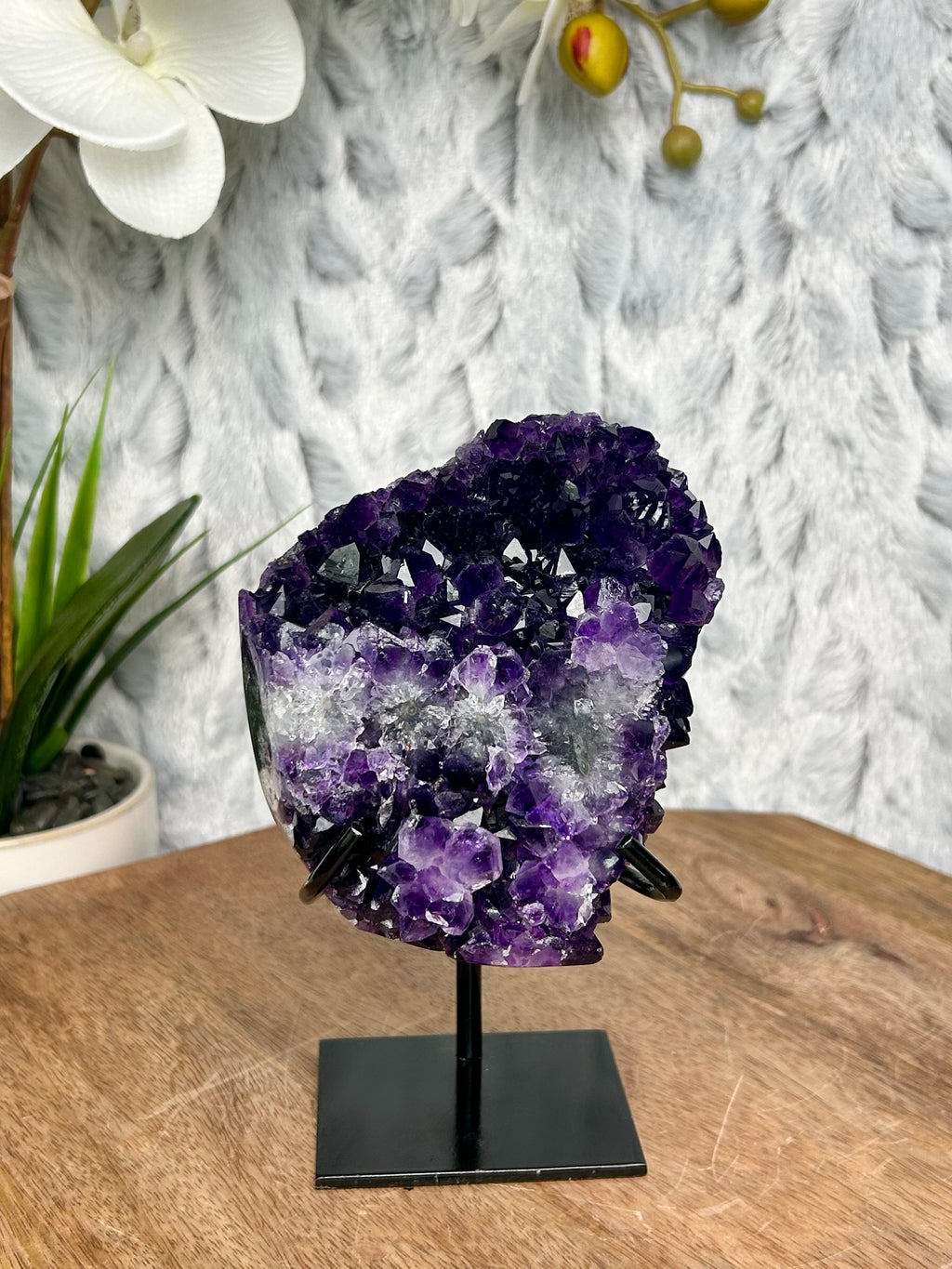 Uruguayan Deep Purple Amethyst Cluster