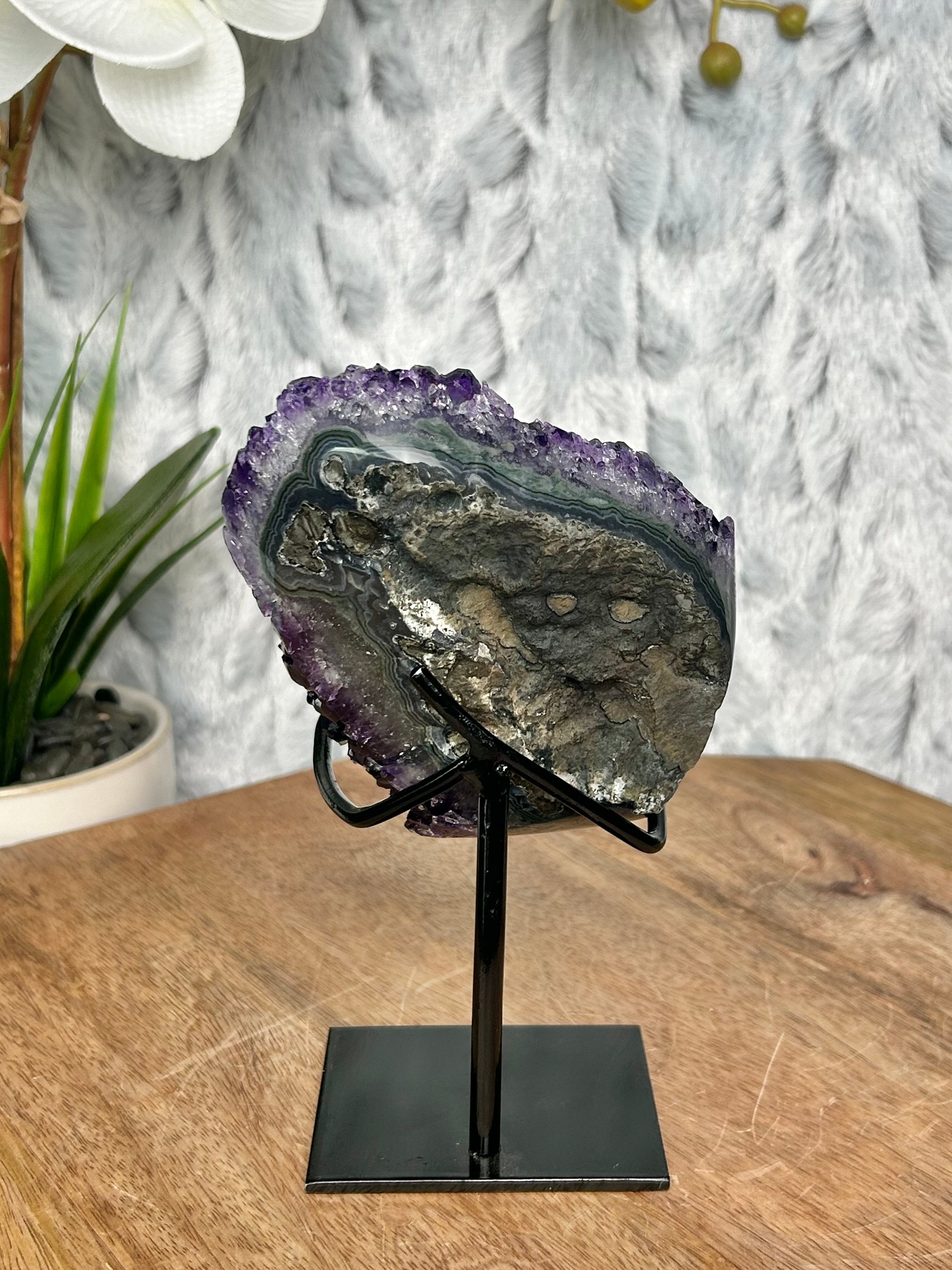 Uruguayan Deep Purple Amethyst Cluster
