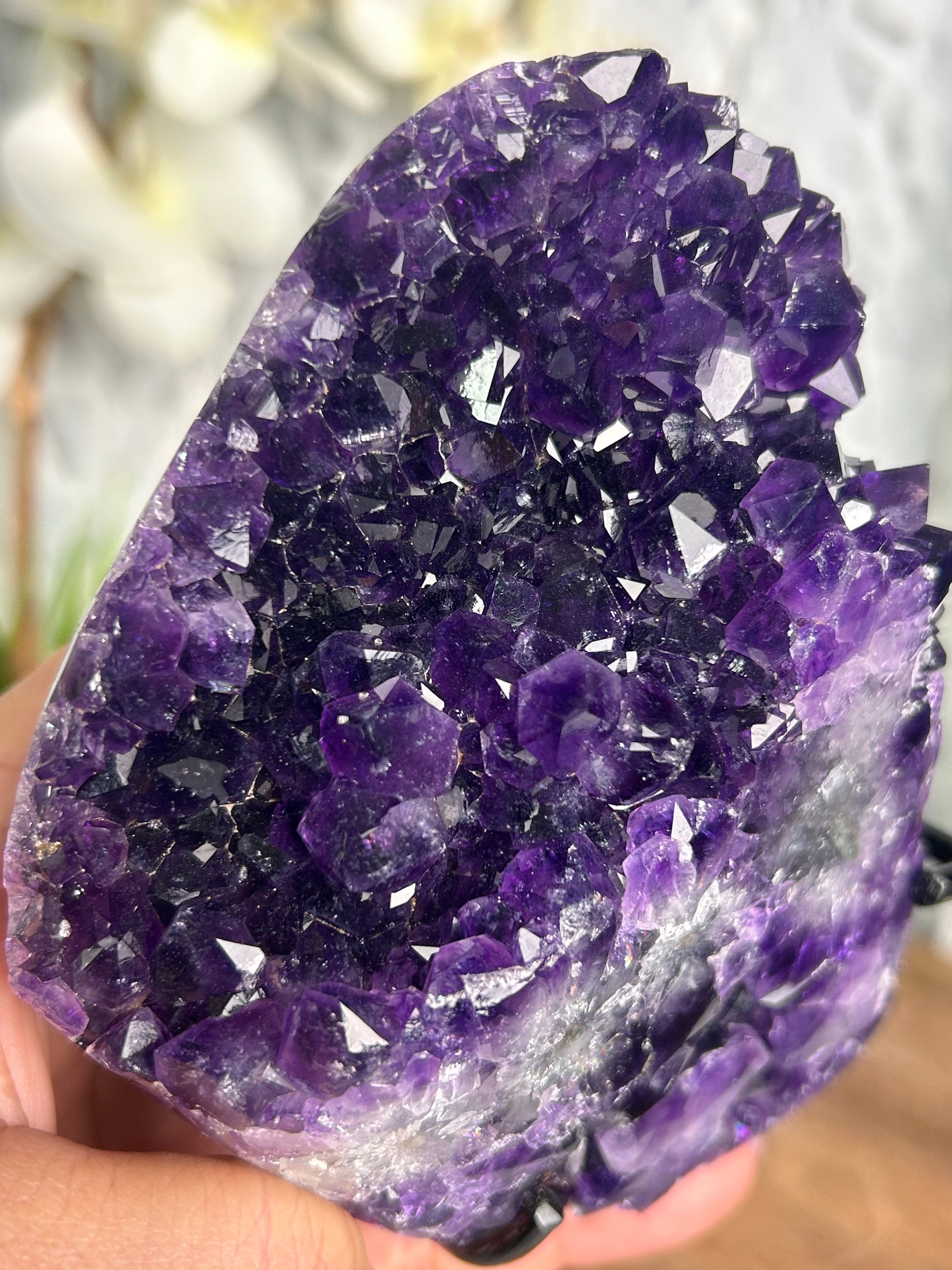Uruguayan Deep Purple Amethyst Cluster