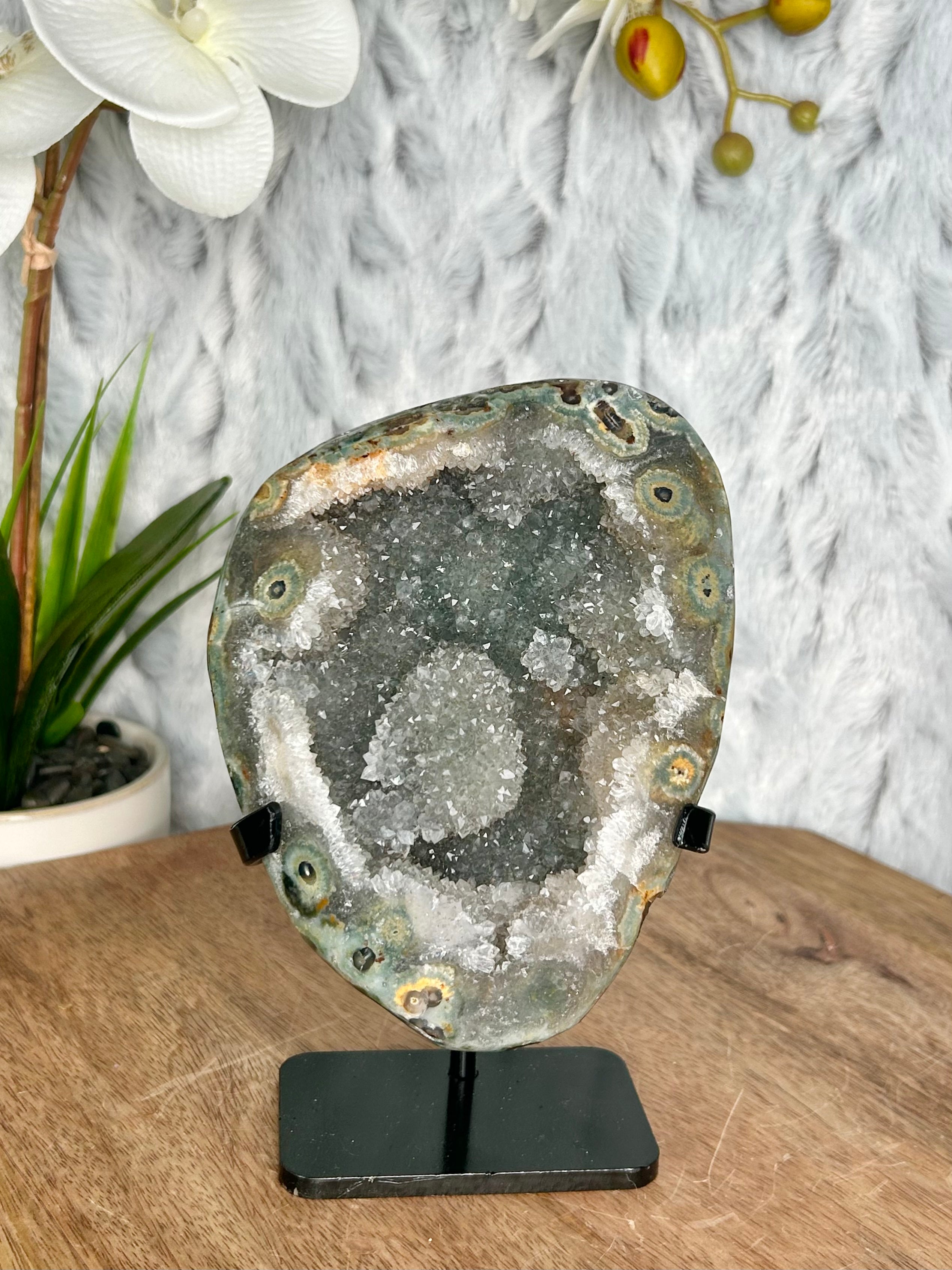 Uruguayan Green Amethyst Geode