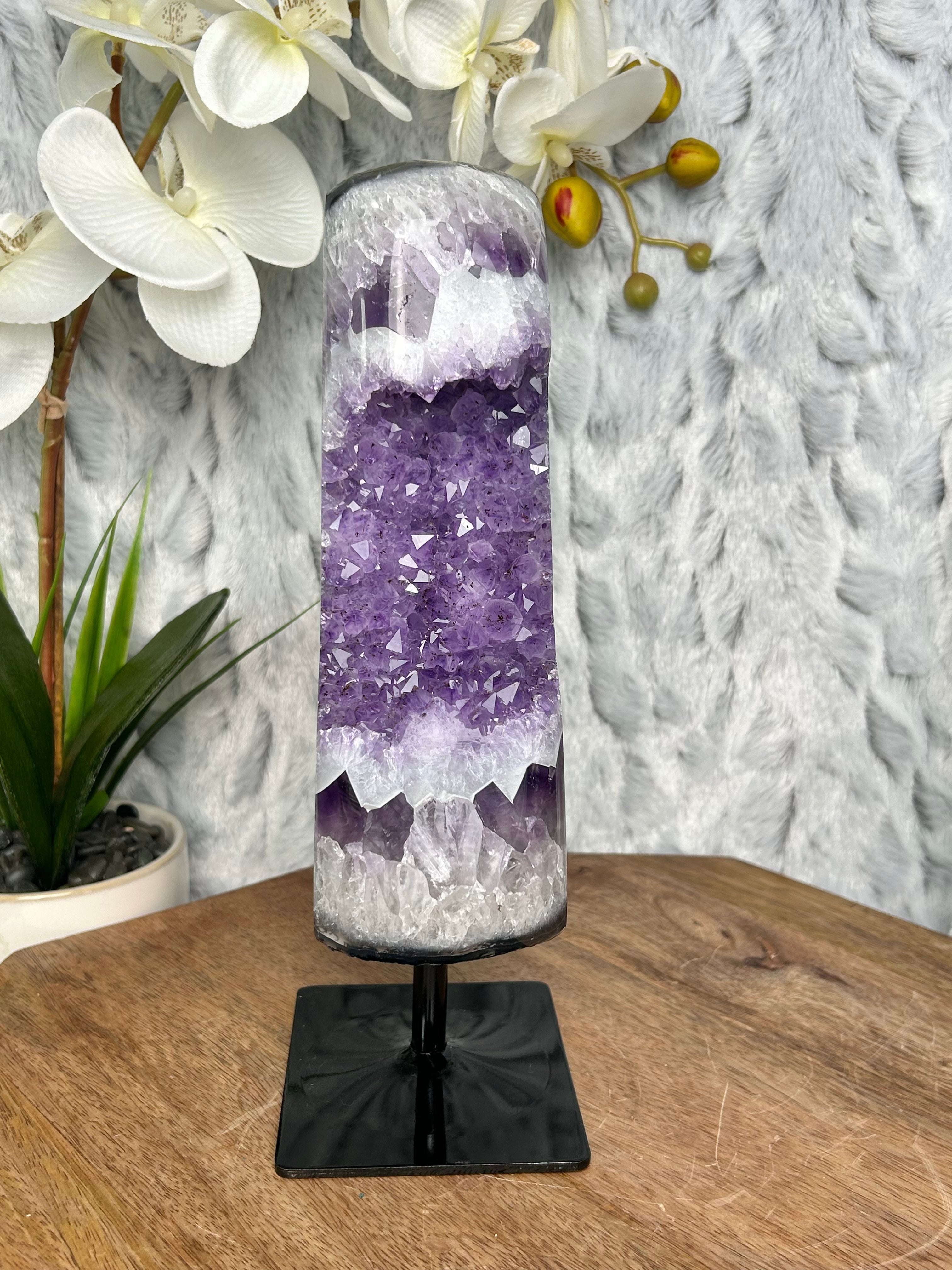 Amethyst on stand