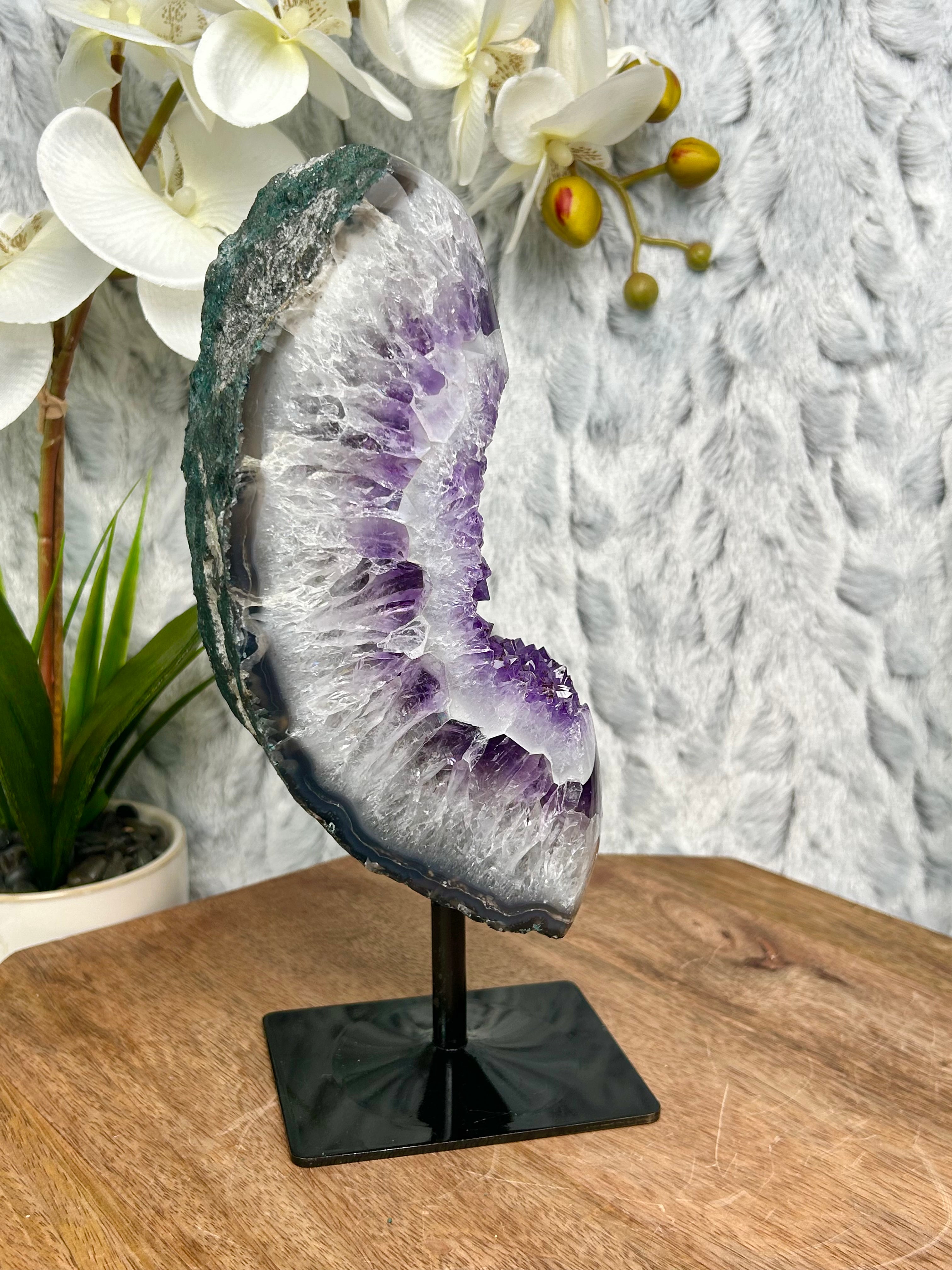 Amethyst on stand