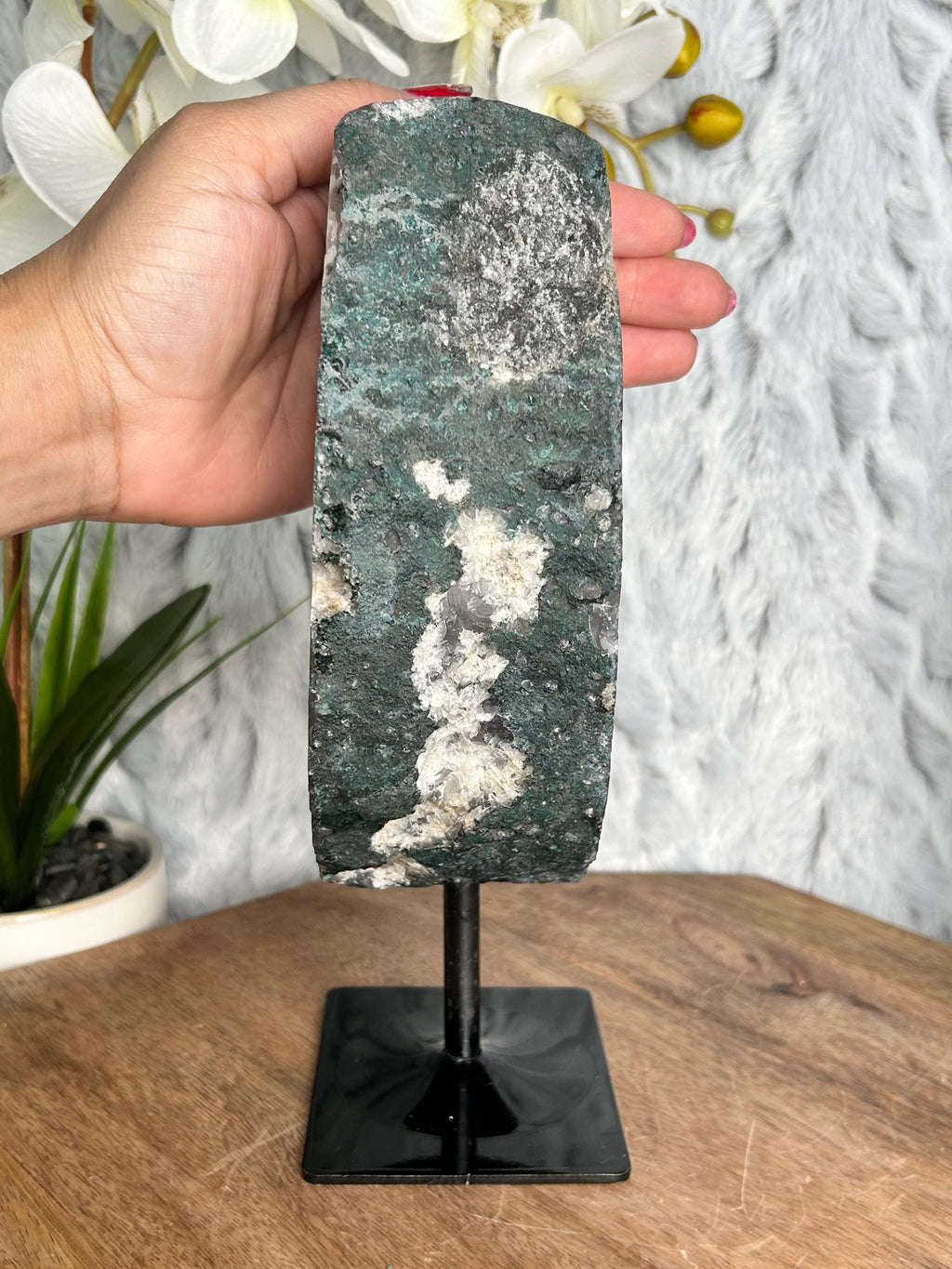 Amethyst on stand