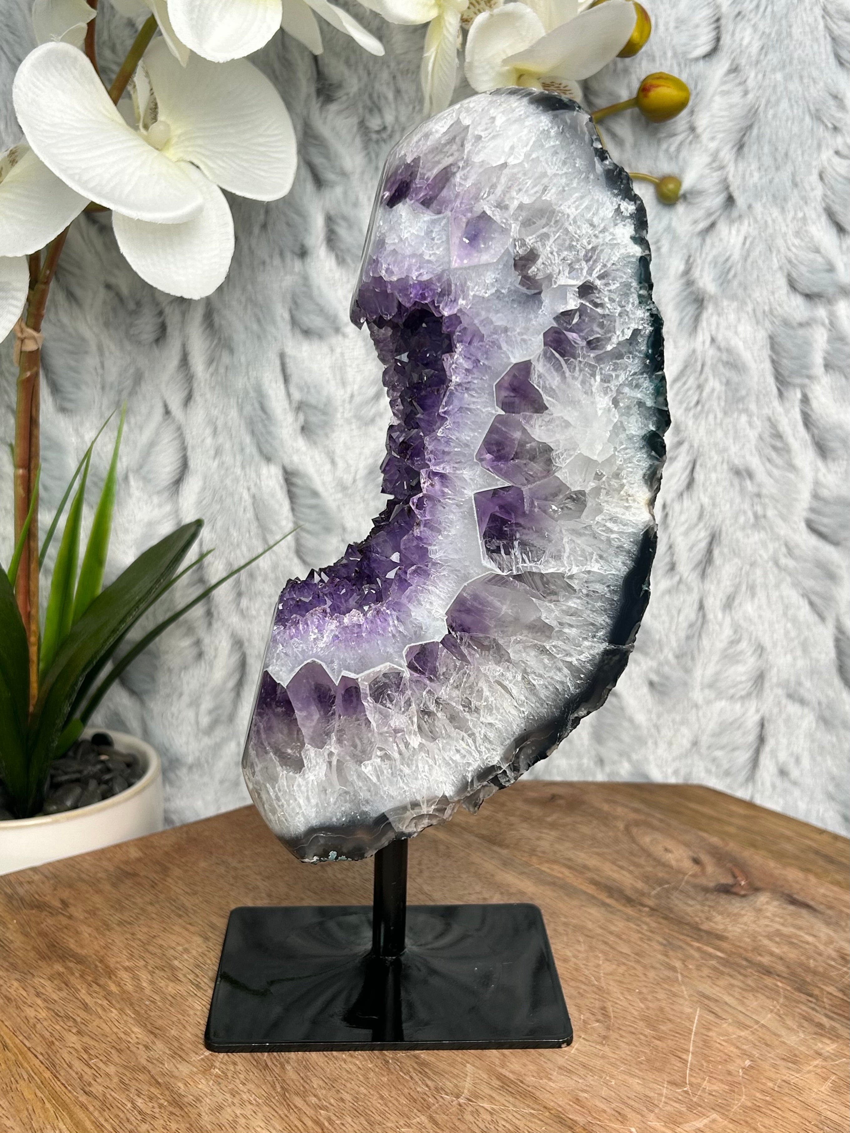 Amethyst on stand