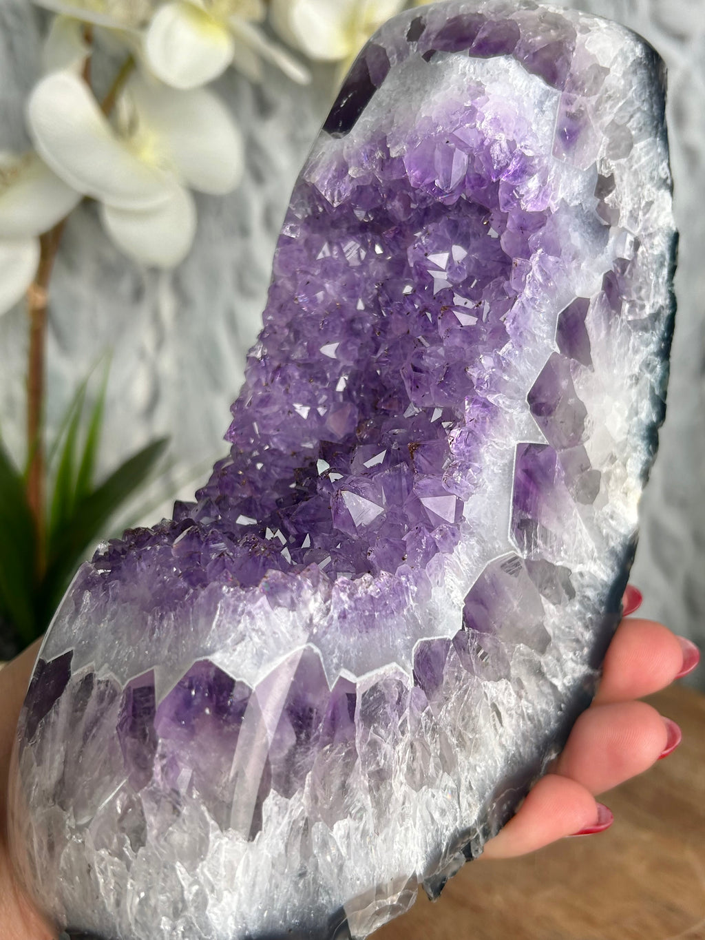 Amethyst on stand