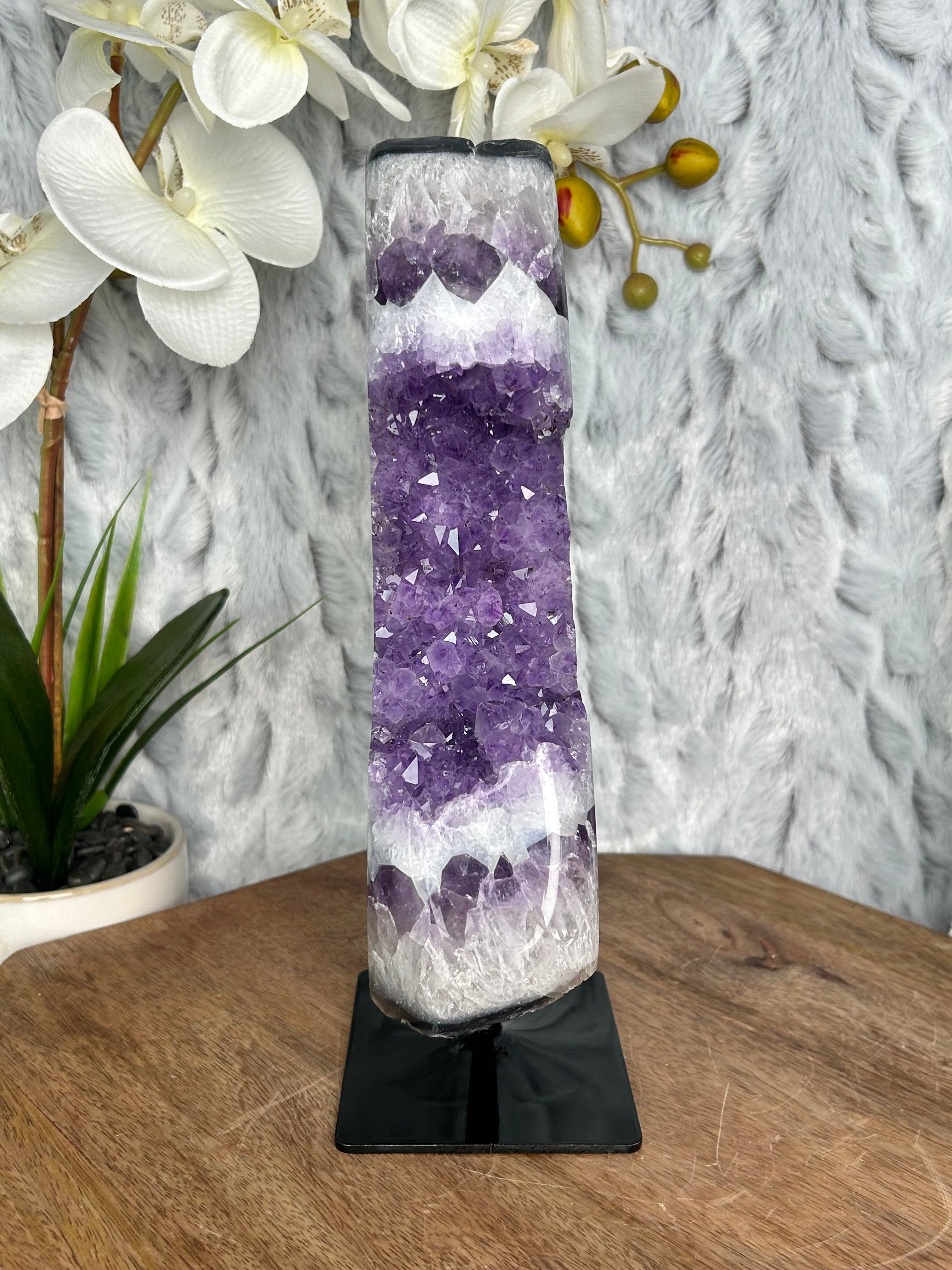 Amethyst on stand