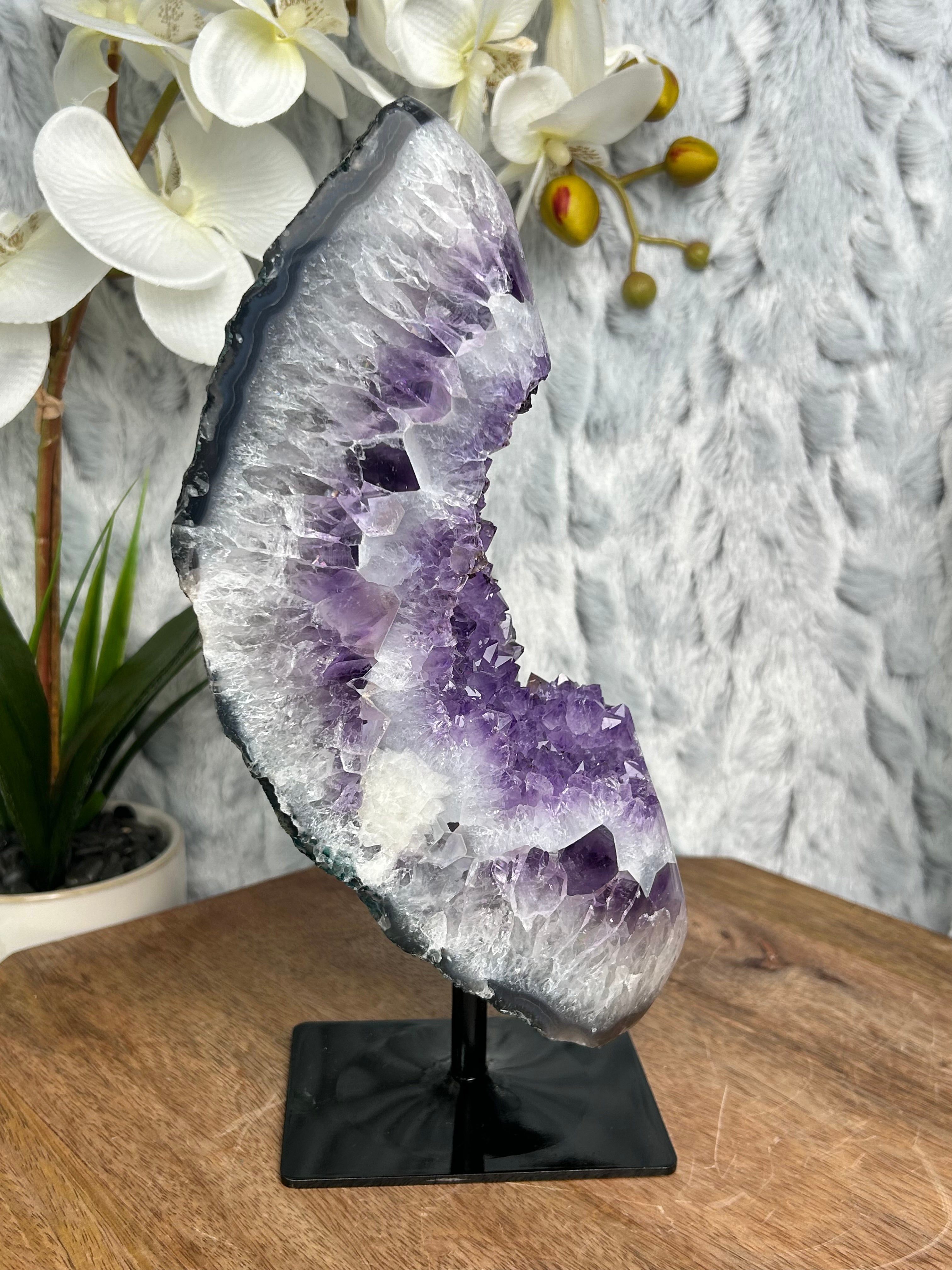 Amethyst on stand