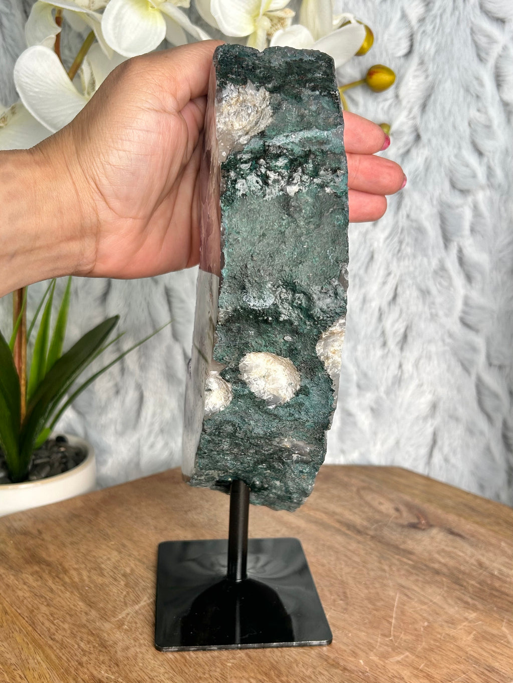 Amethyst on stand