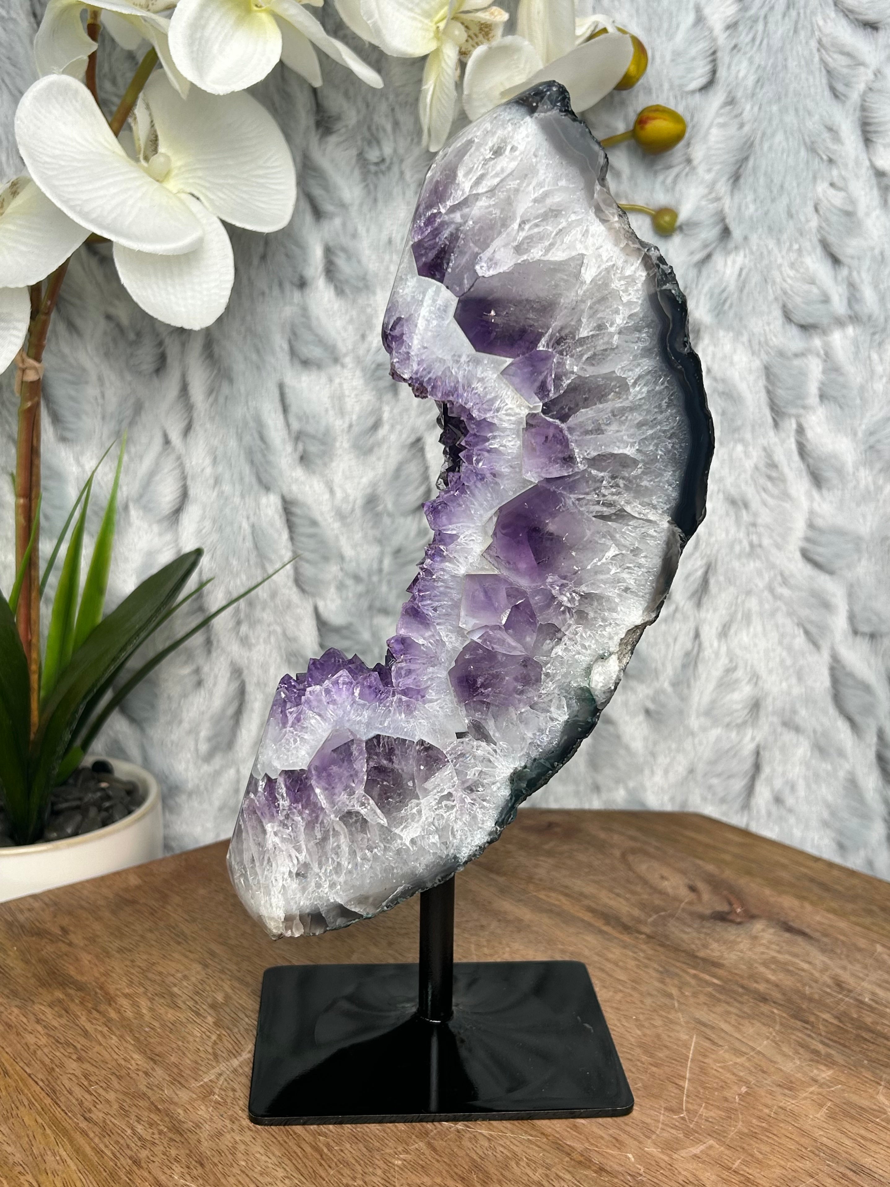 Amethyst on stand