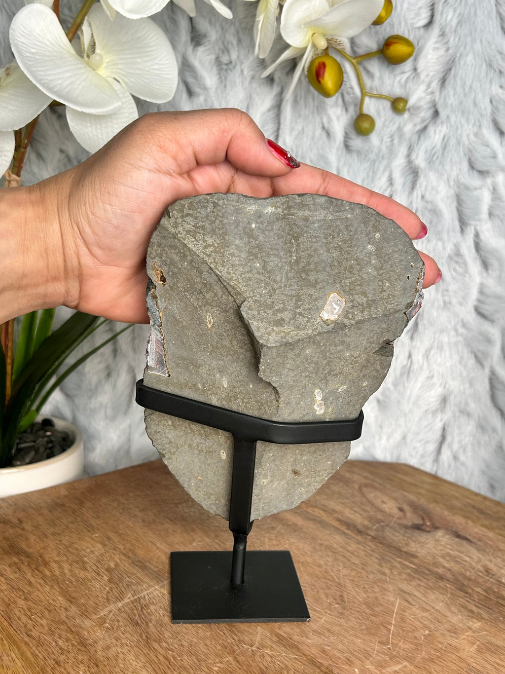 Uruguayan Amethyst on Stone Matrix