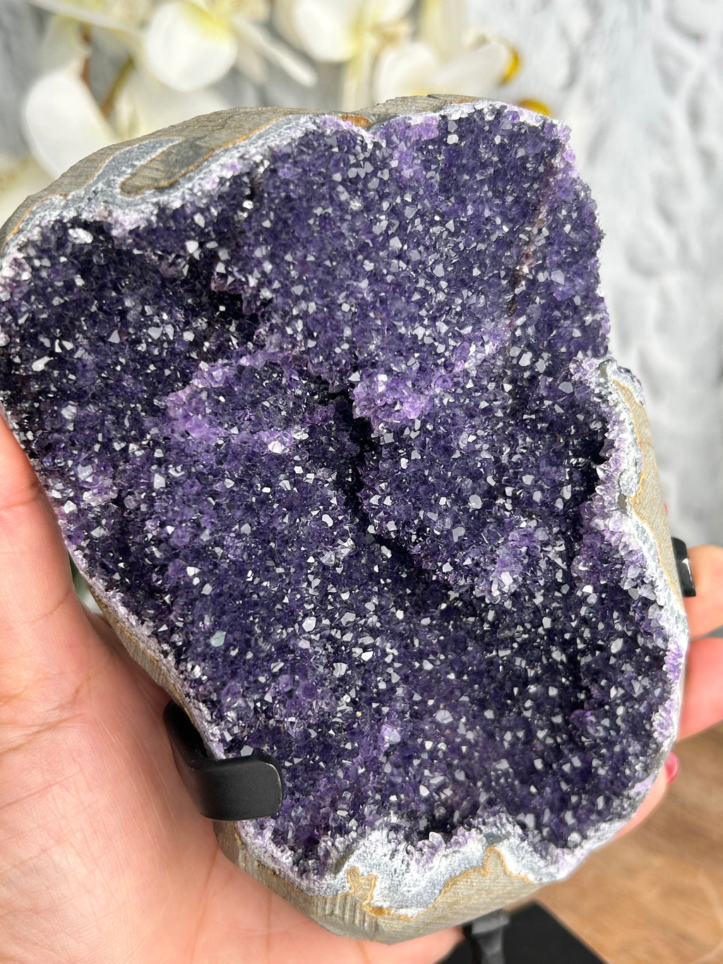 Uruguayan Amethyst on Stone Matrix