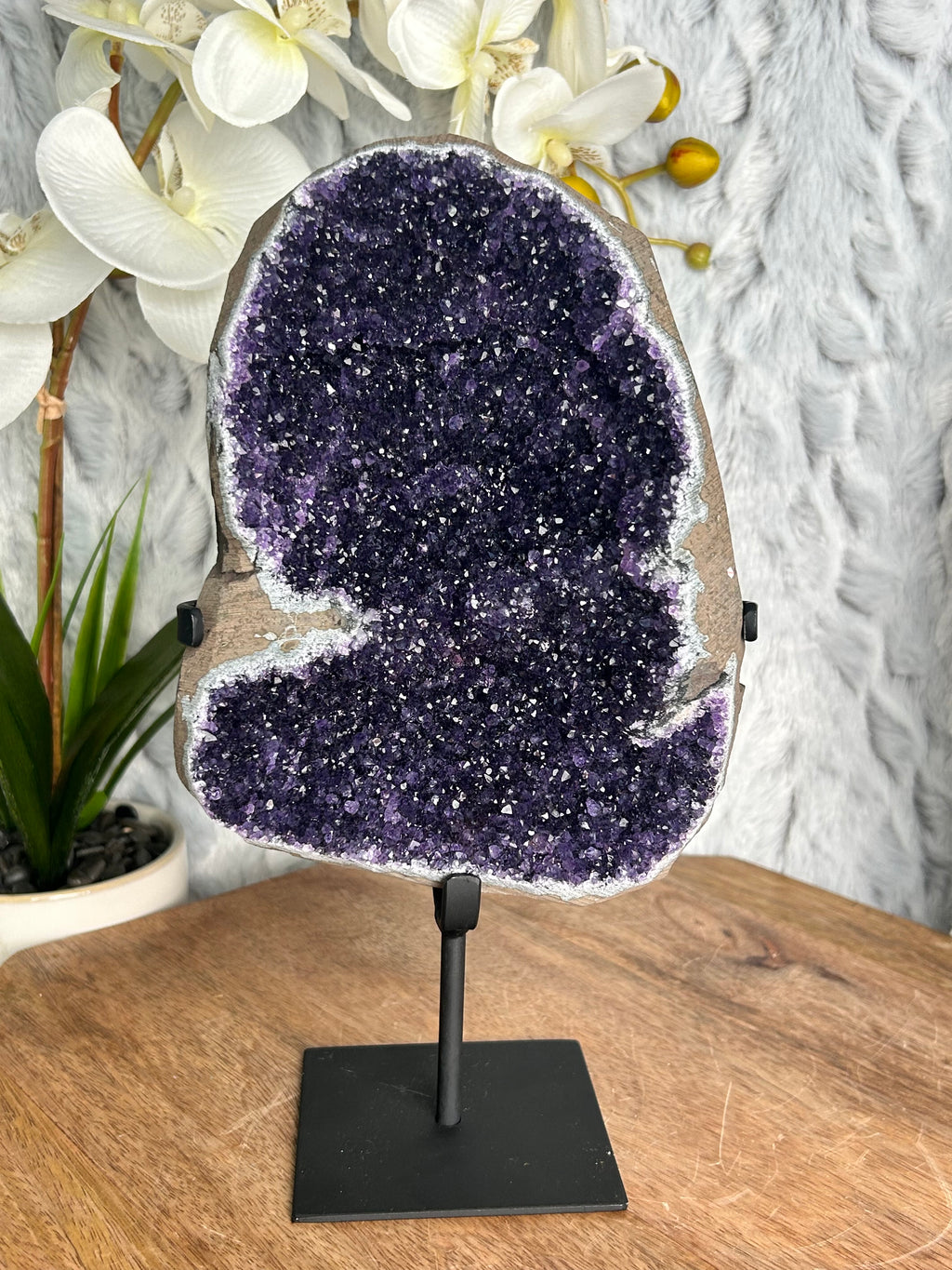 Uruguayan Amethyst on Stone Matrix