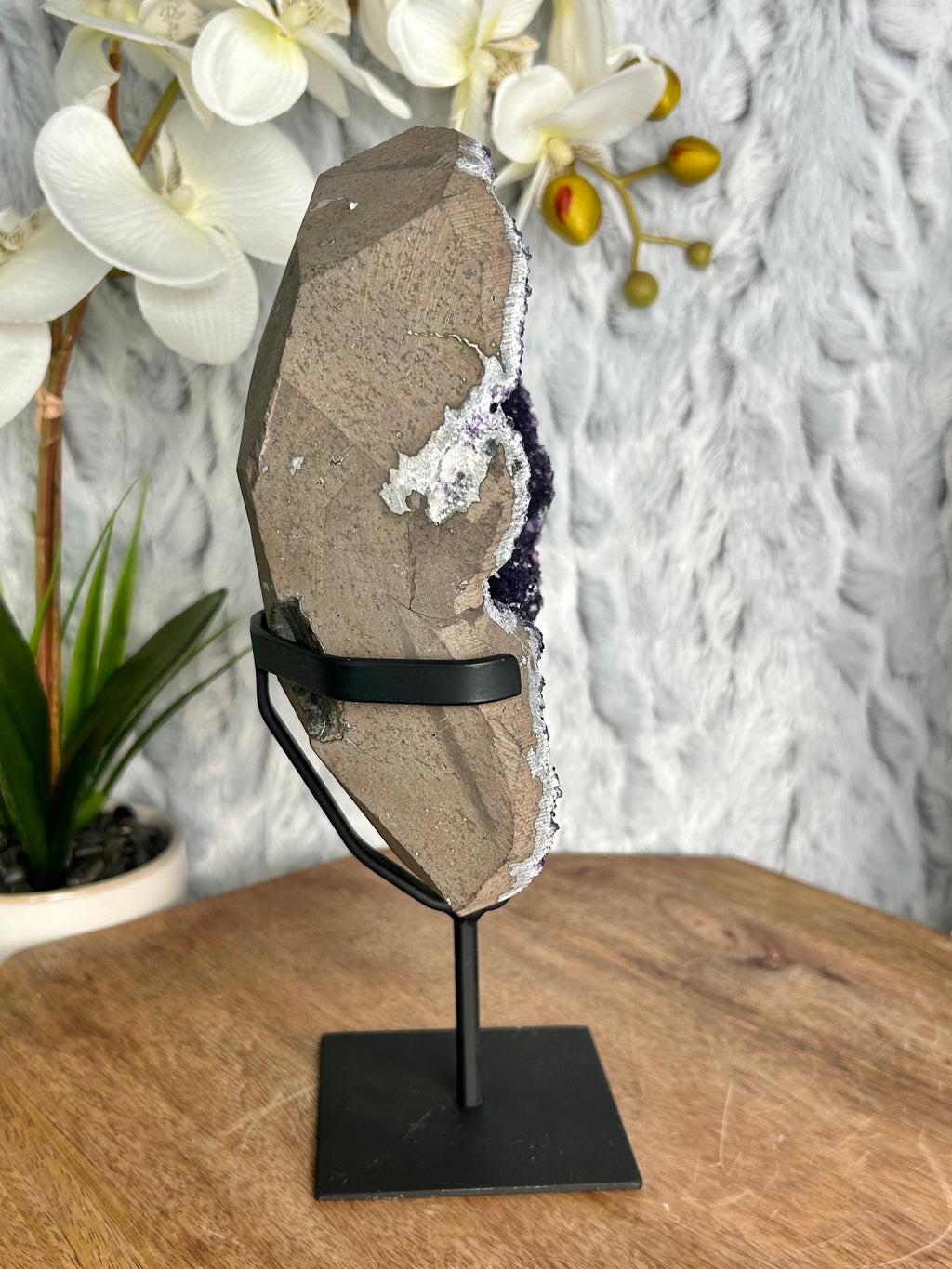 Uruguayan Amethyst on Stone Matrix