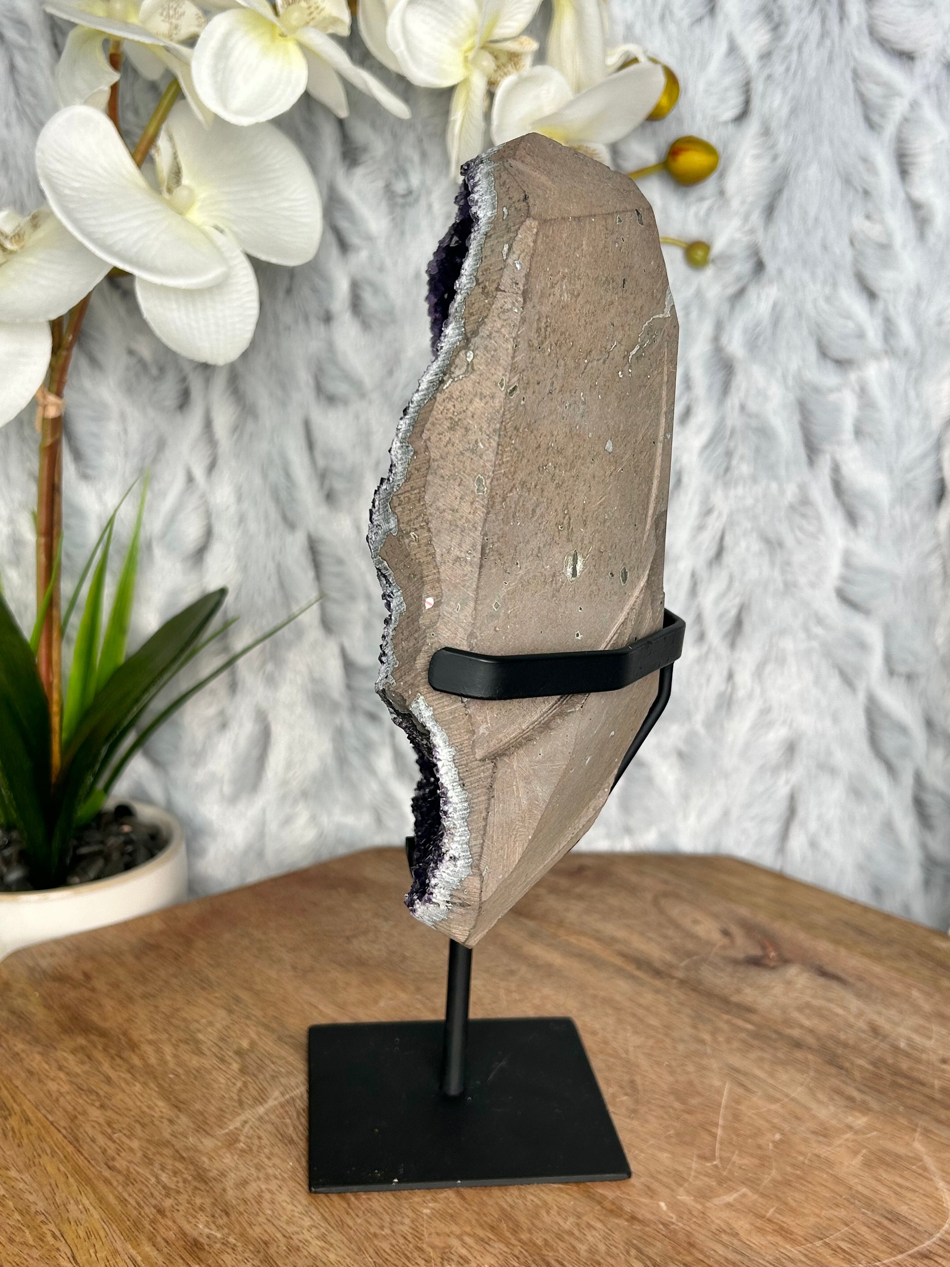 Uruguayan Amethyst on Stone Matrix