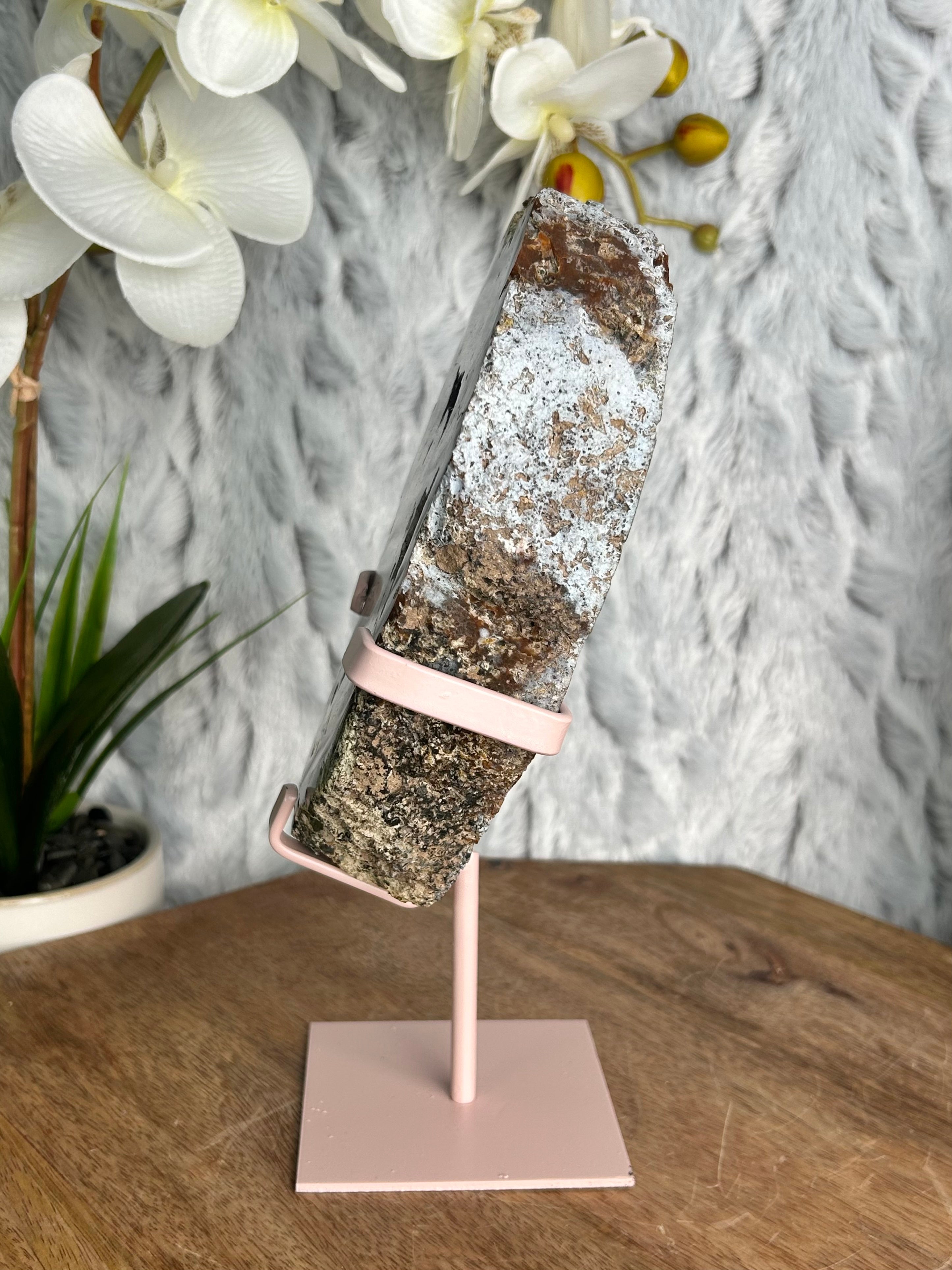 Unique Agate Slab with Amethyst