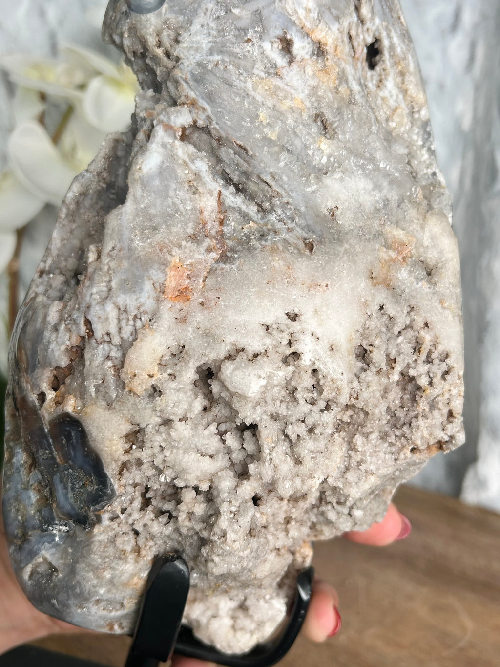 Large Druzy Agate Geode Freeform