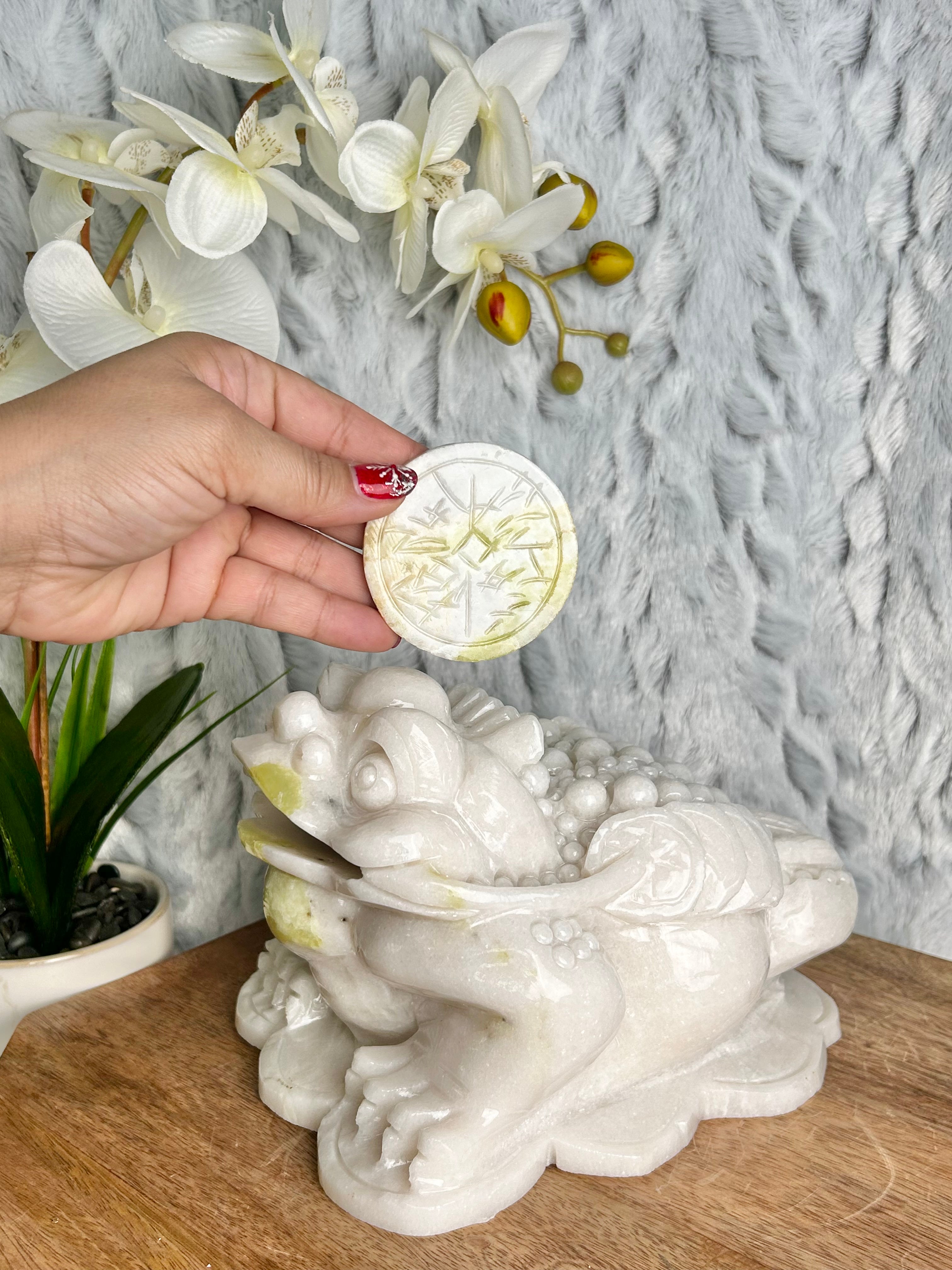 Large Jadeite Money Toad