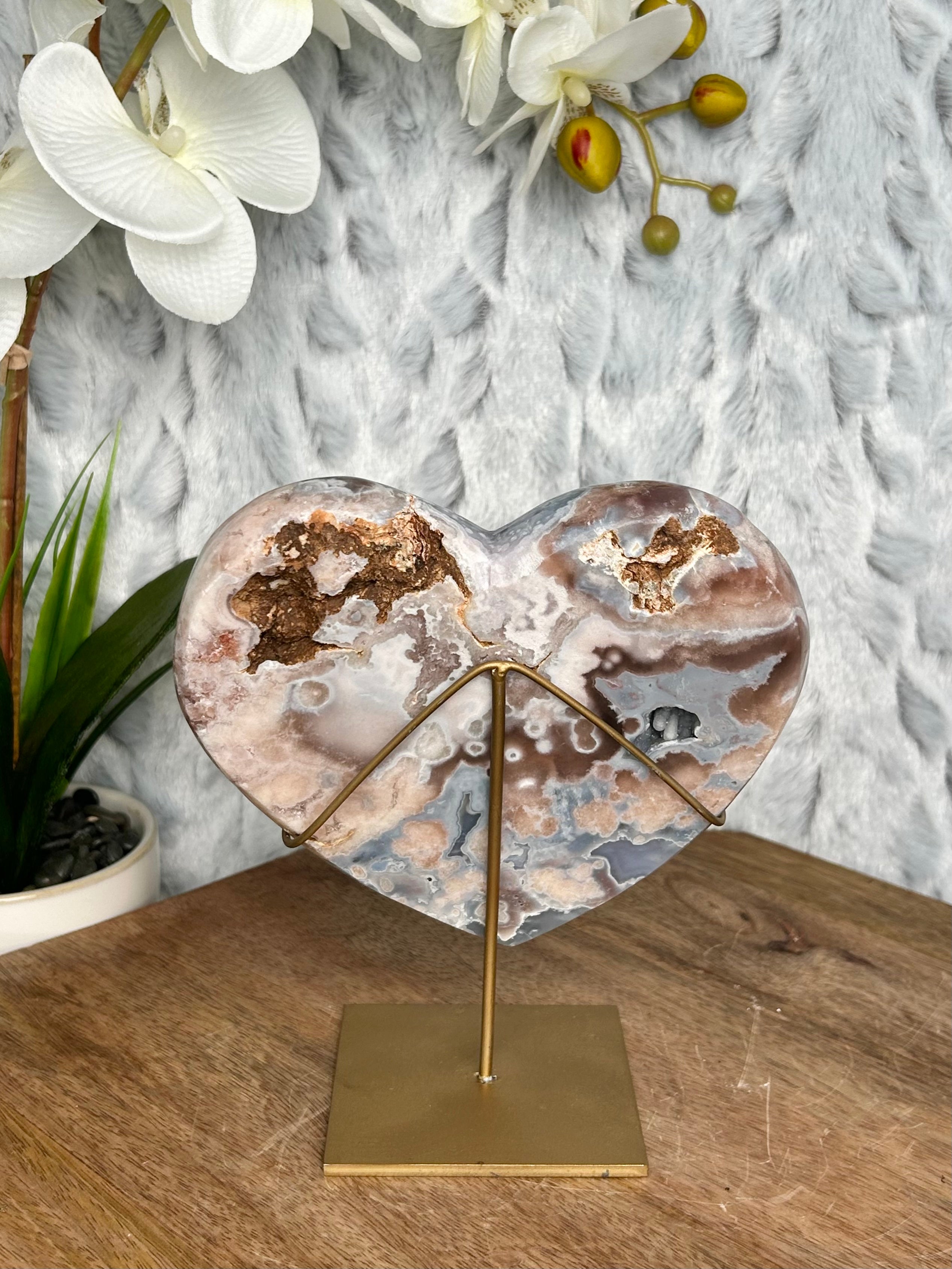 Rare Agate patterned Heart