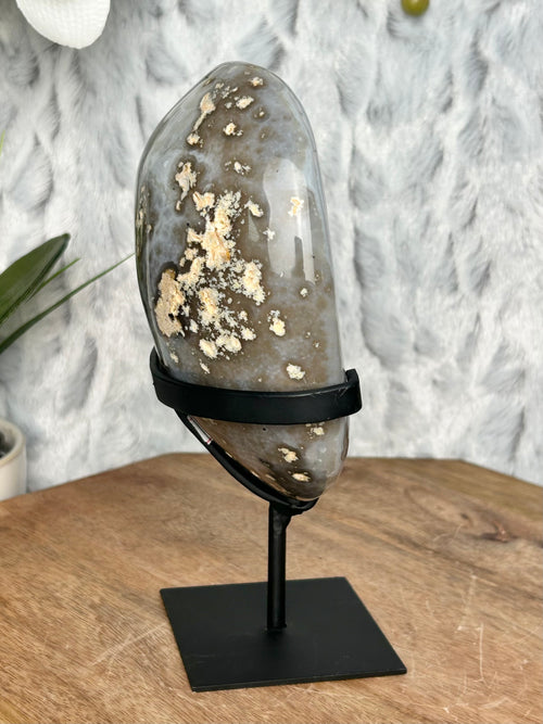 Agate Geode on stand