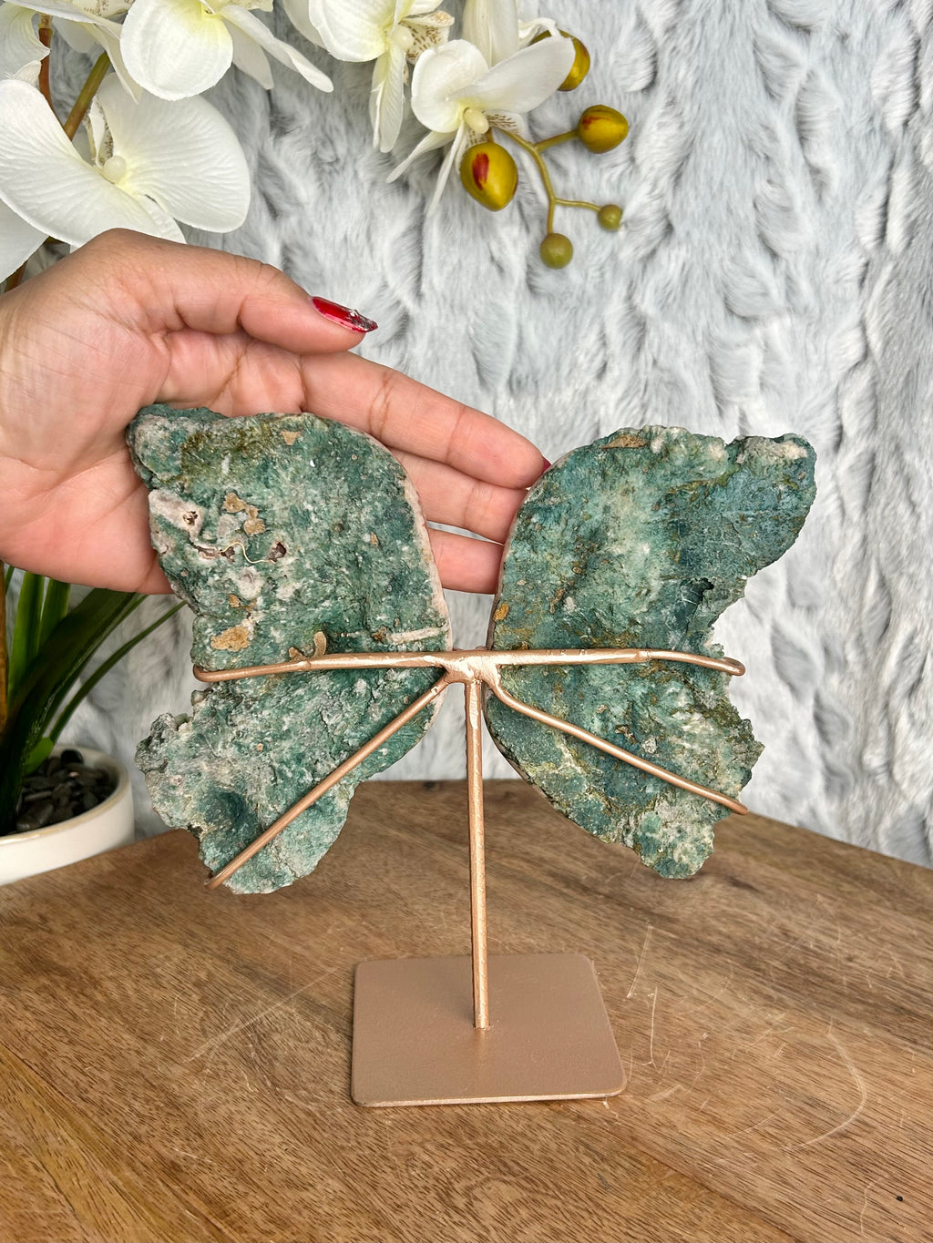 Druzy Pink Amethyst Butterfly Geode Wings