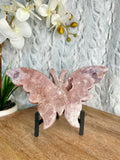 Large Pink Amethyst Butterfly