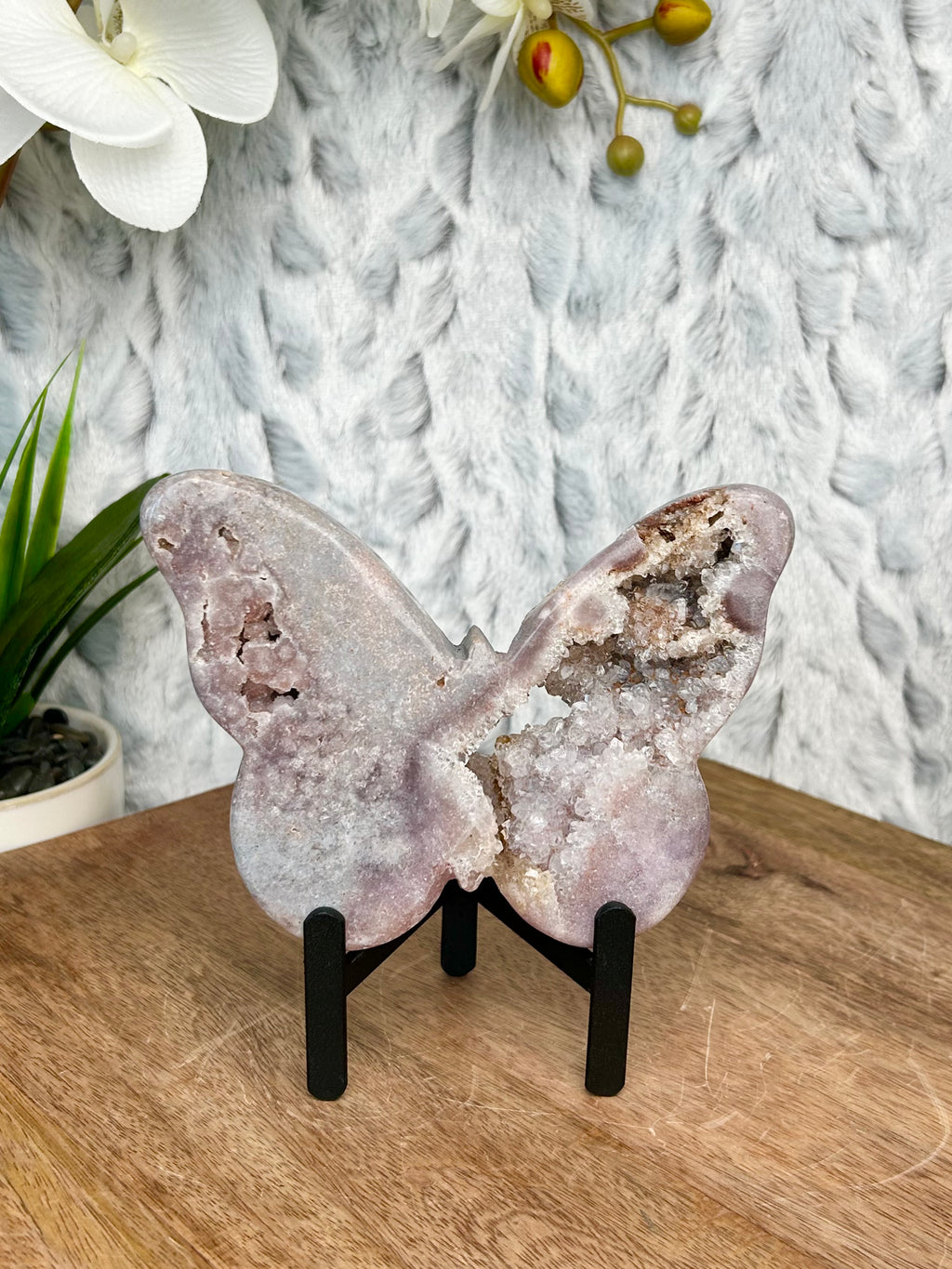 Purple Pink Amethyst Butterfly