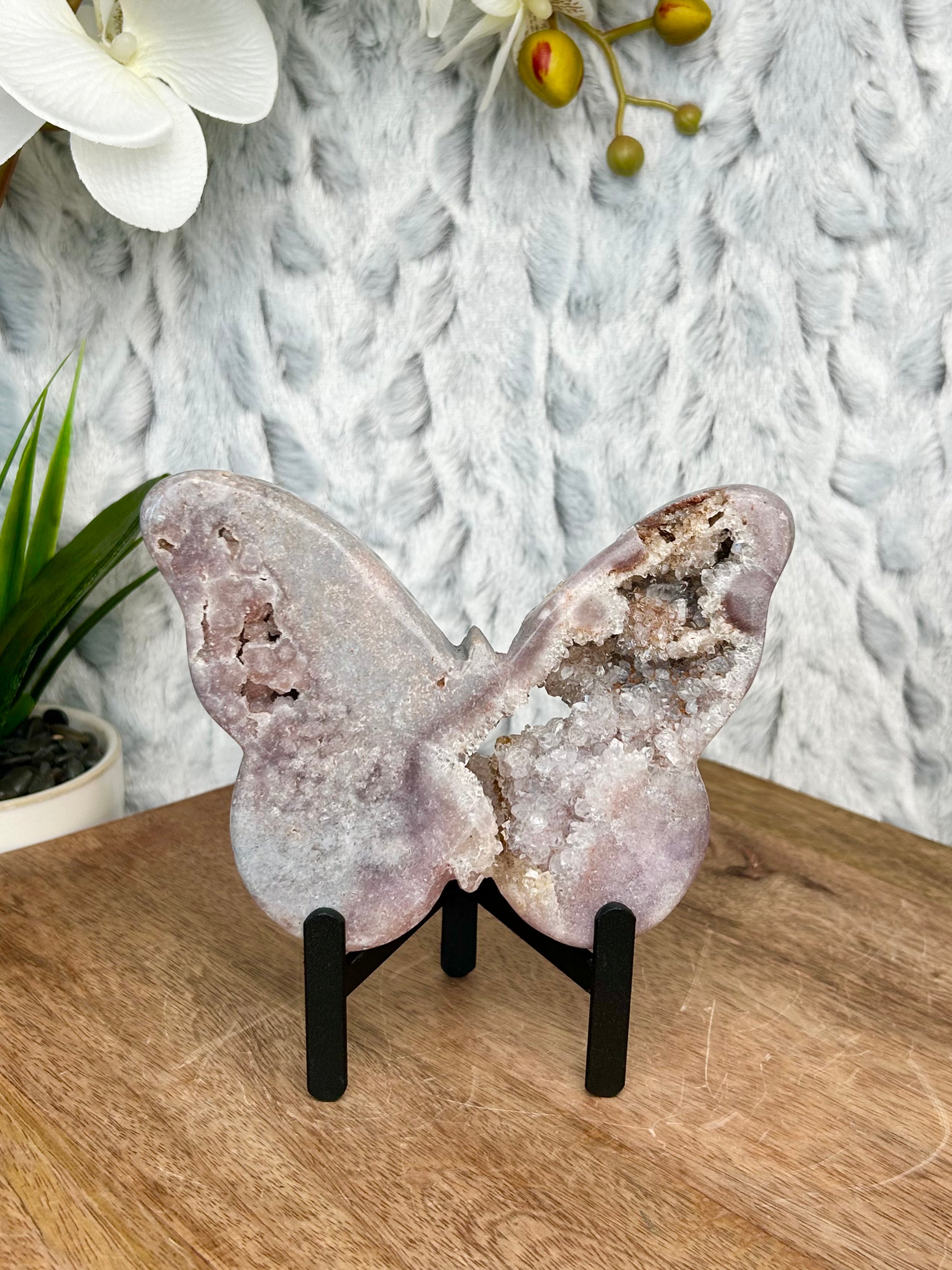 Purple Pink Amethyst Butterfly