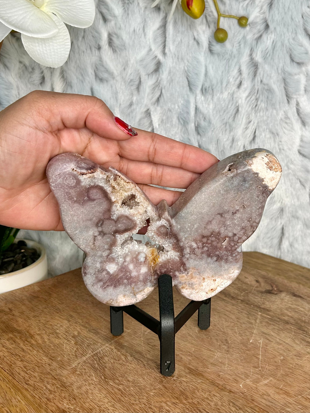 Purple Pink Amethyst Butterfly