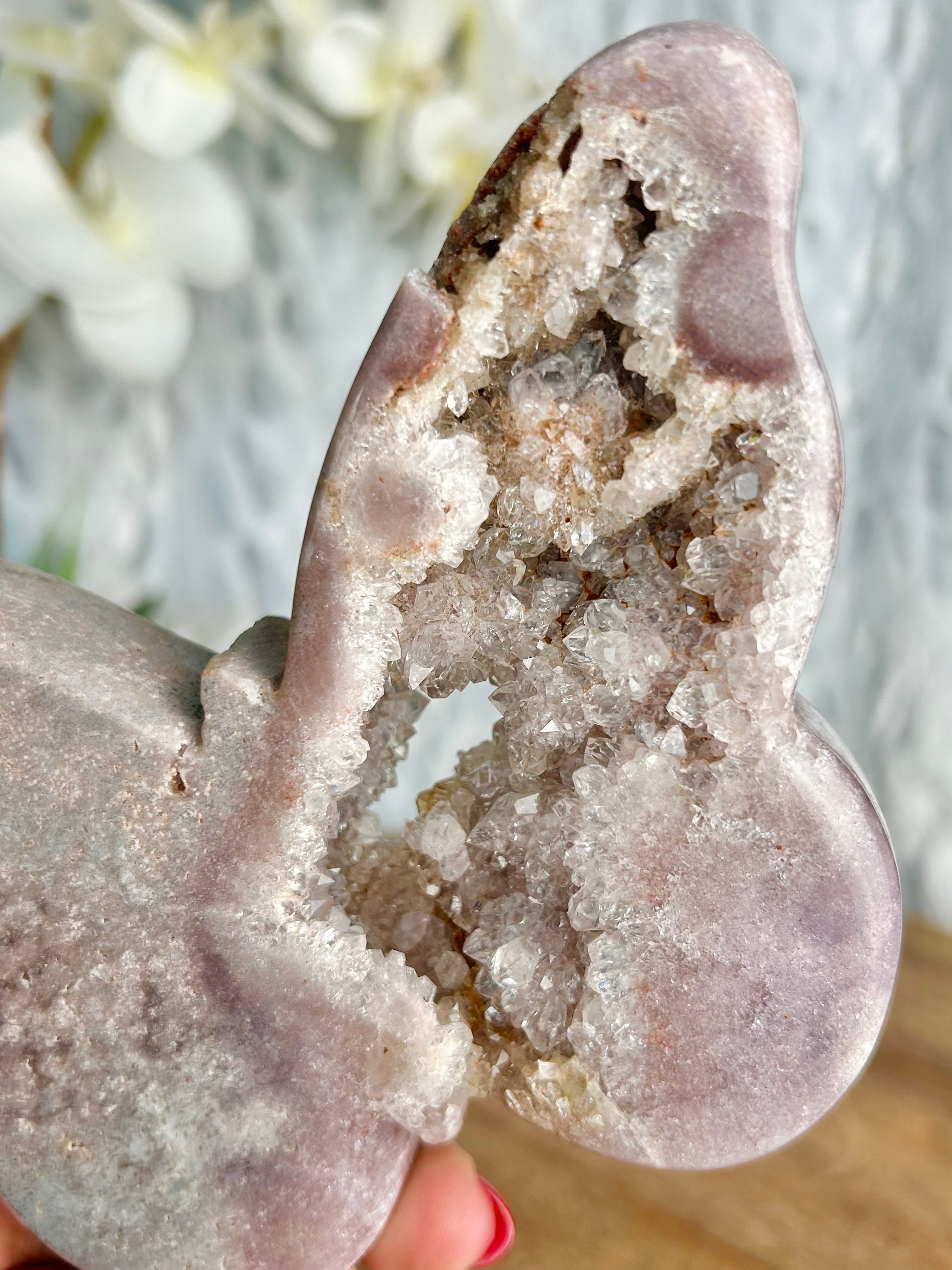 Purple Pink Amethyst Butterfly