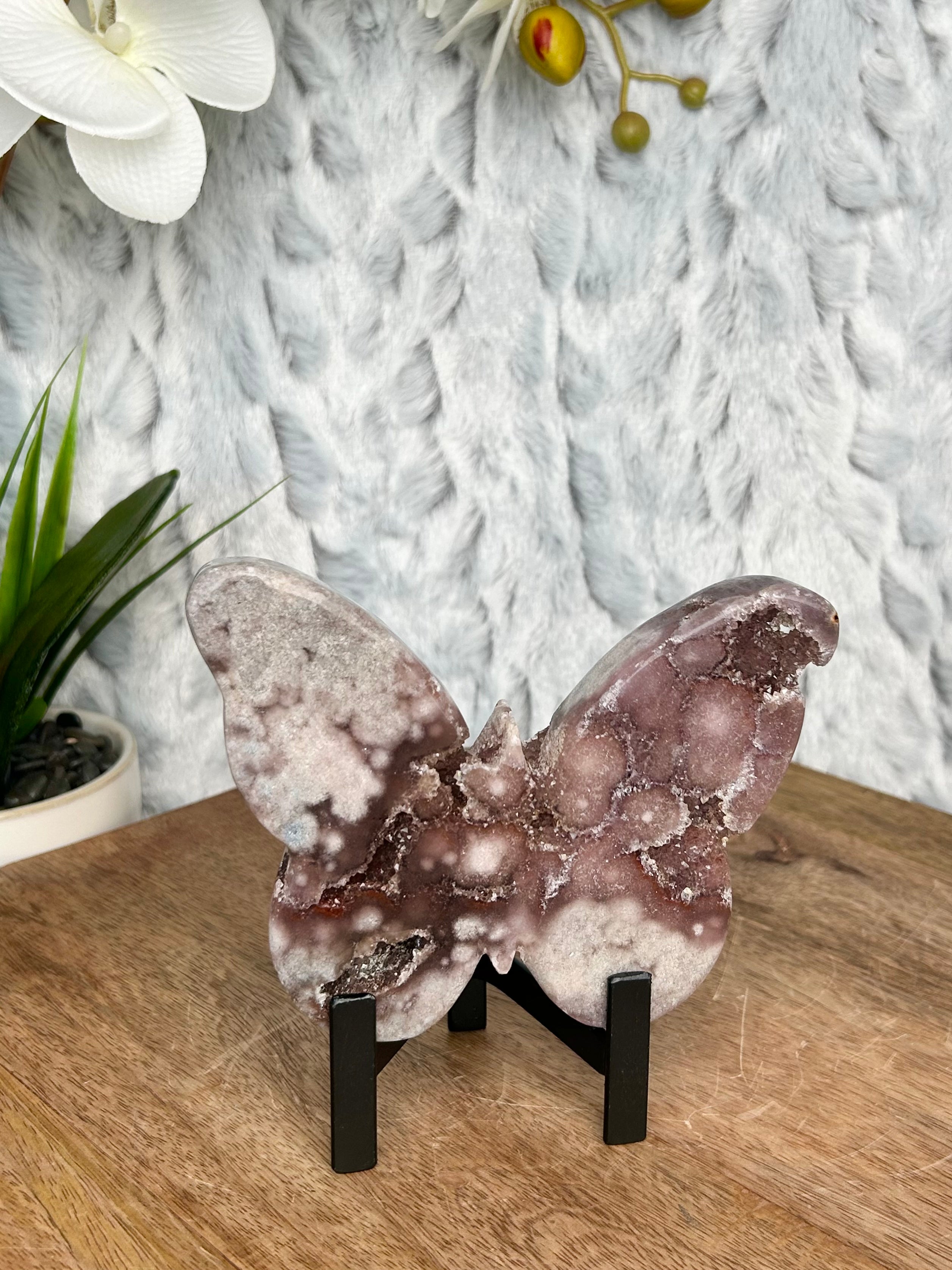 Pink Amethyst Butterfly