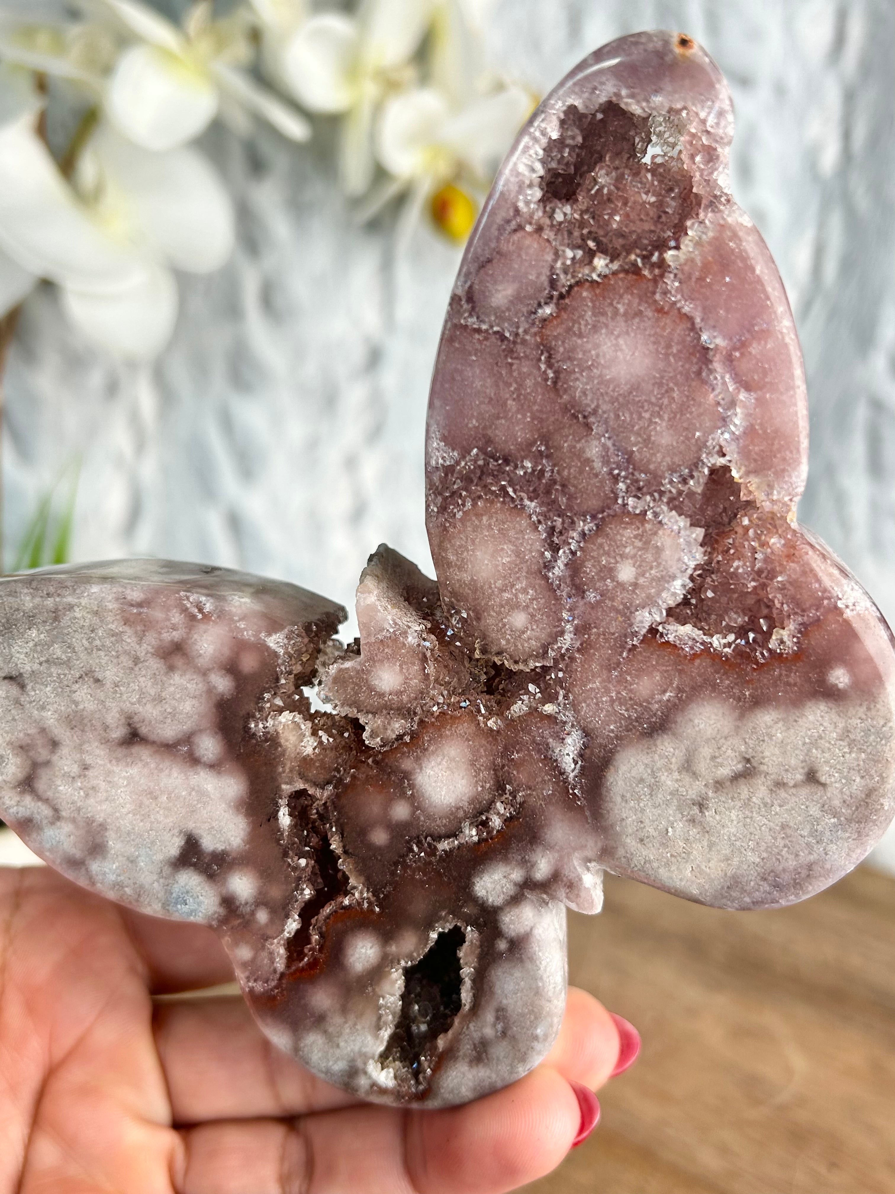 Pink Amethyst Butterfly