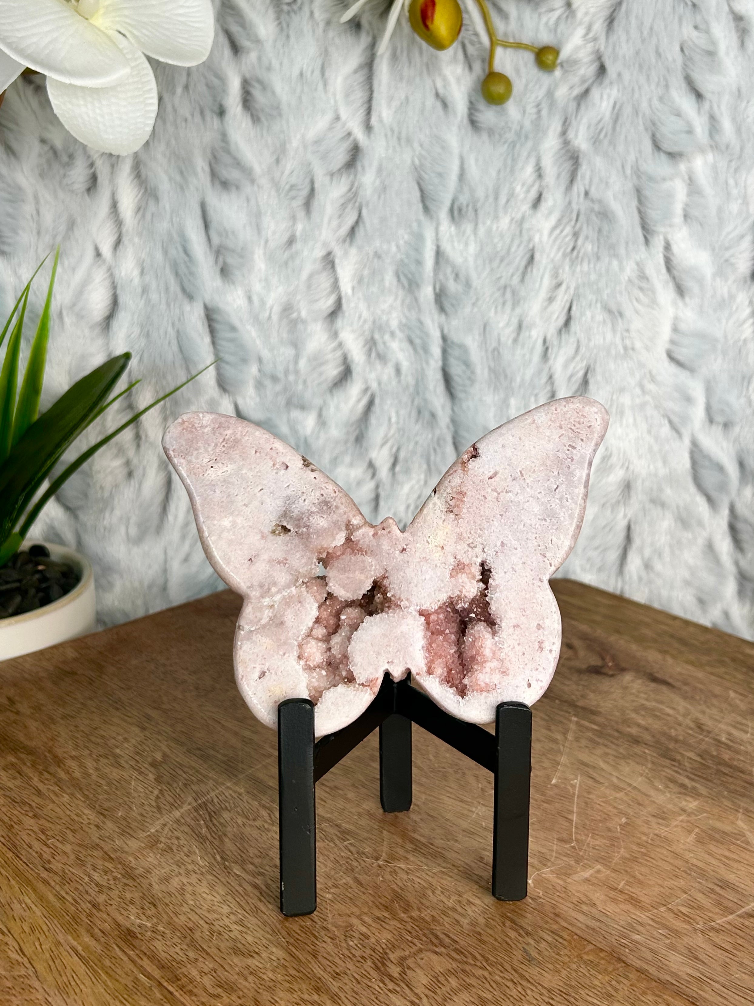 Pink Amethyst Butterfly