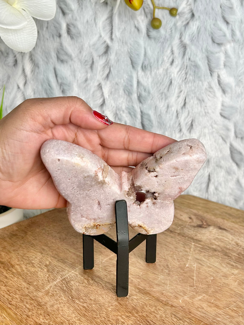 Pink Amethyst Butterfly