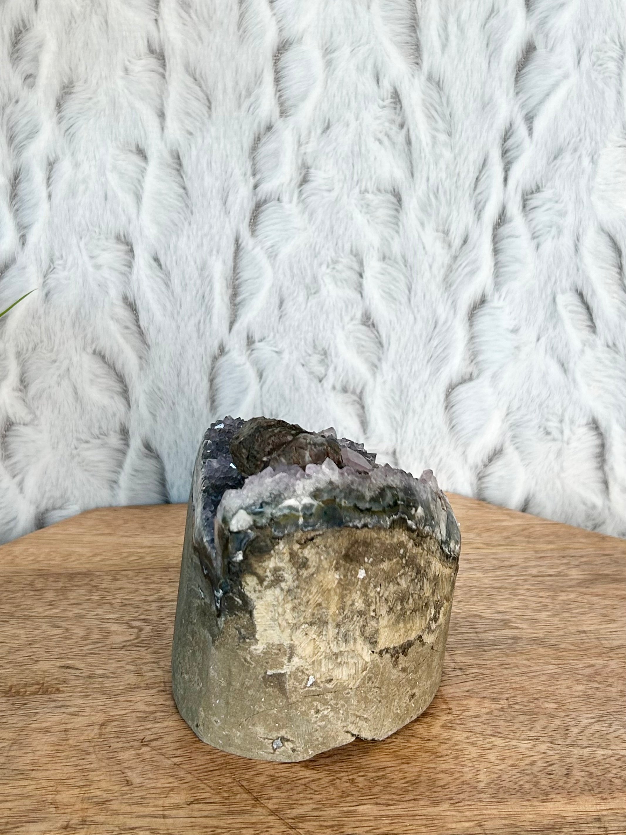 Uruguayan Rainbow Amethyst Cut Base