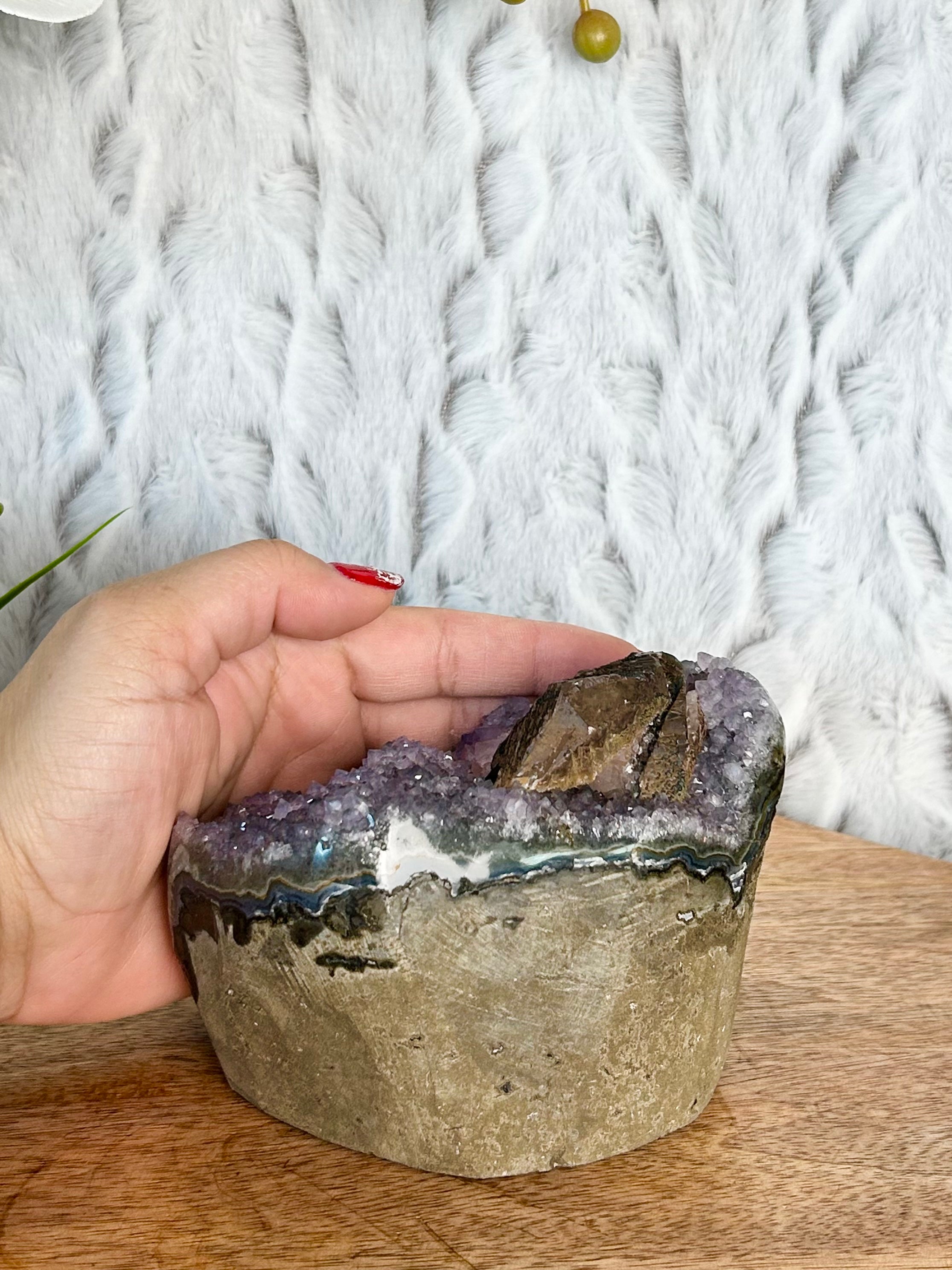 Uruguayan Rainbow Amethyst Cut Base