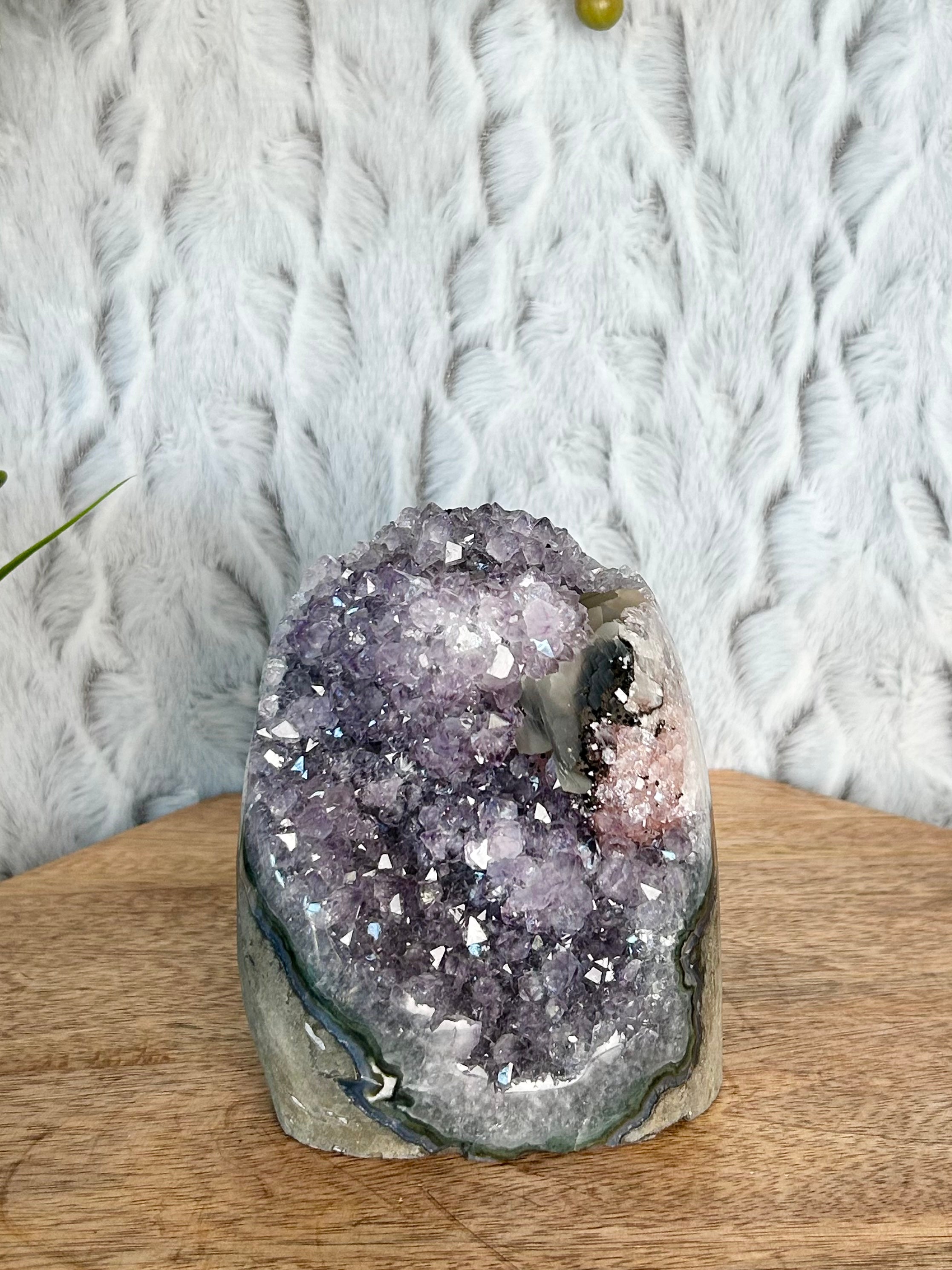 Uruguayan Rainbow Amethyst Cut Base