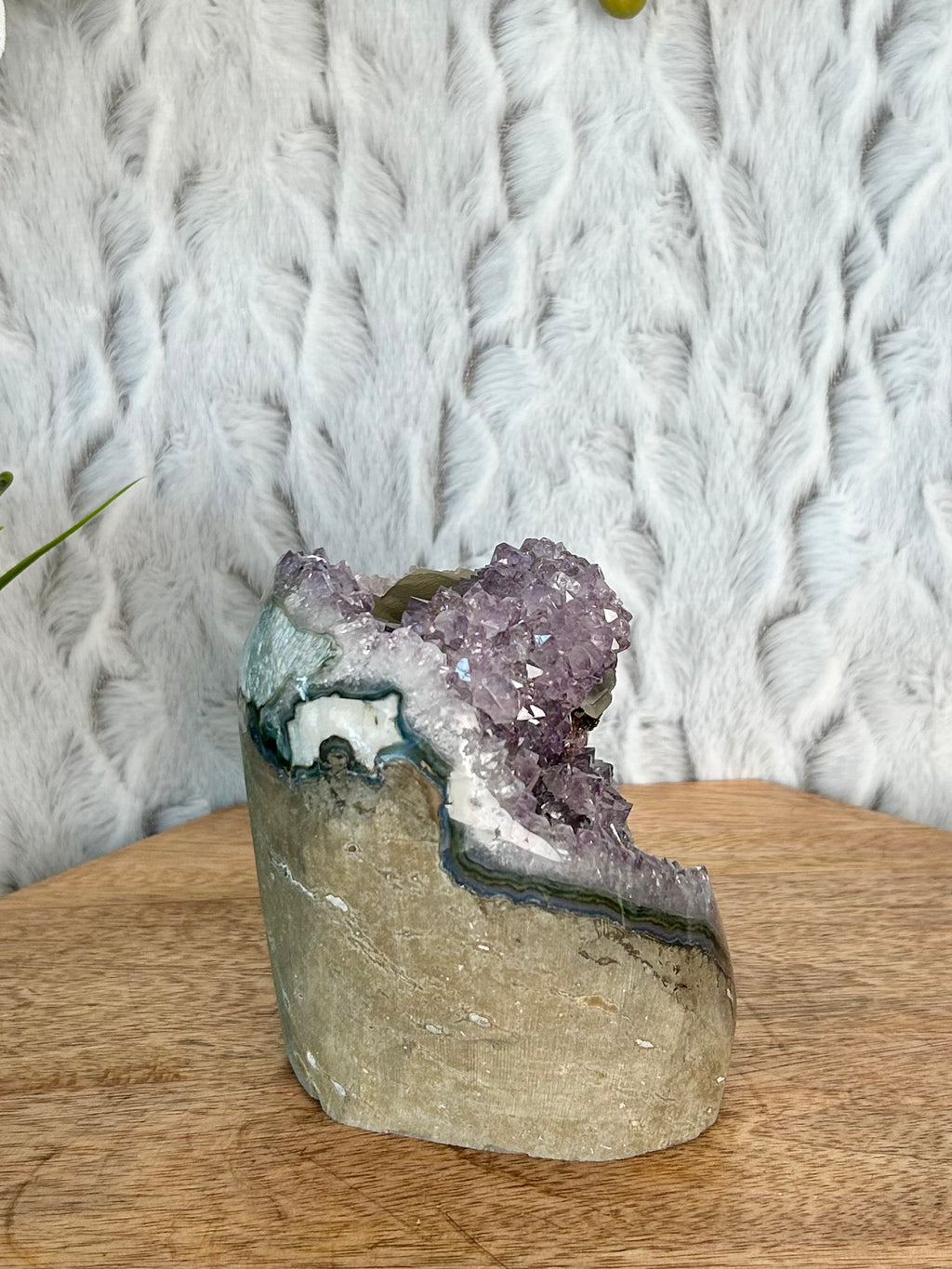 Uruguayan Rainbow Amethyst Cut Base
