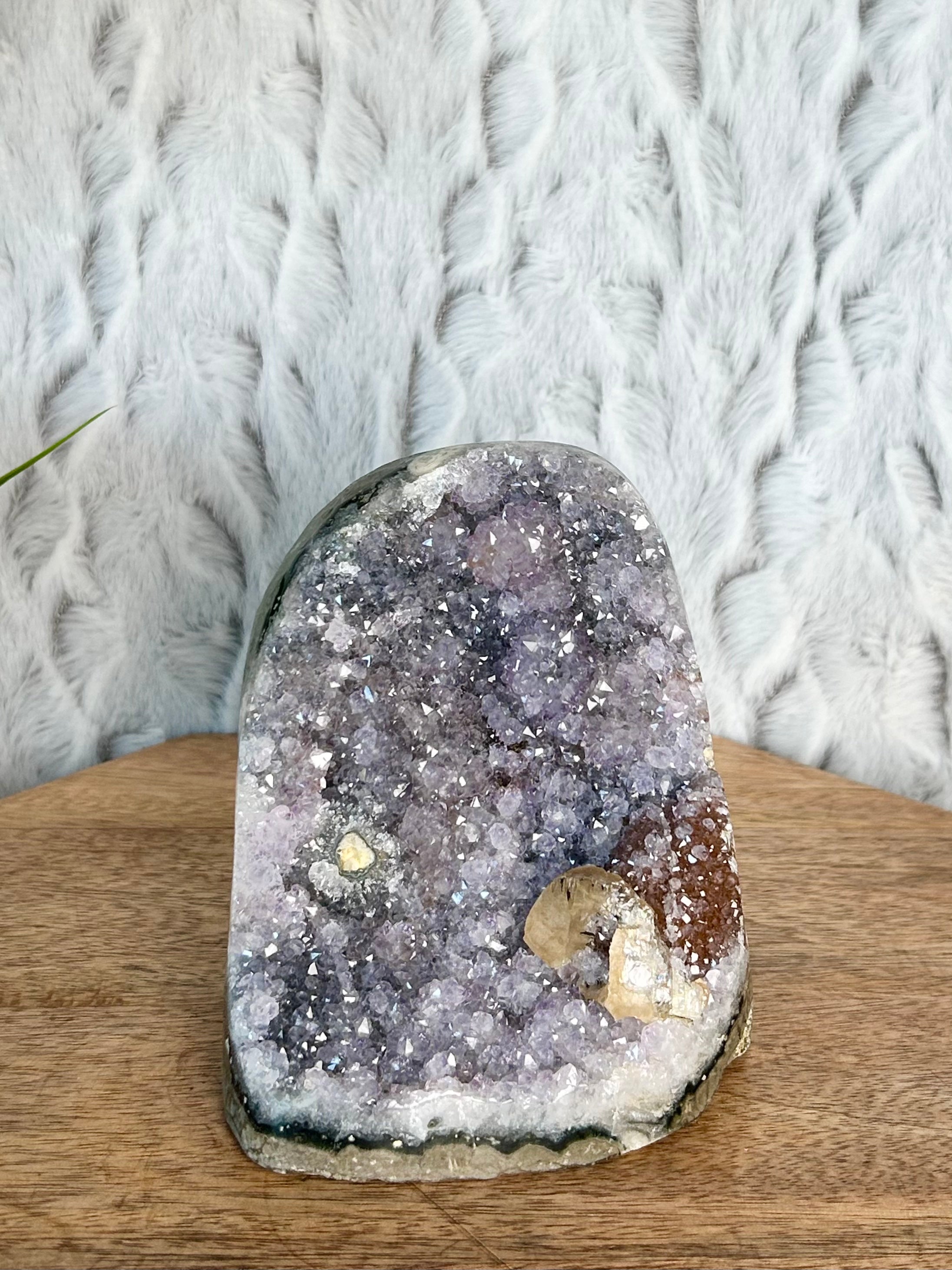 Uruguayan Rainbow Amethyst Cut Base