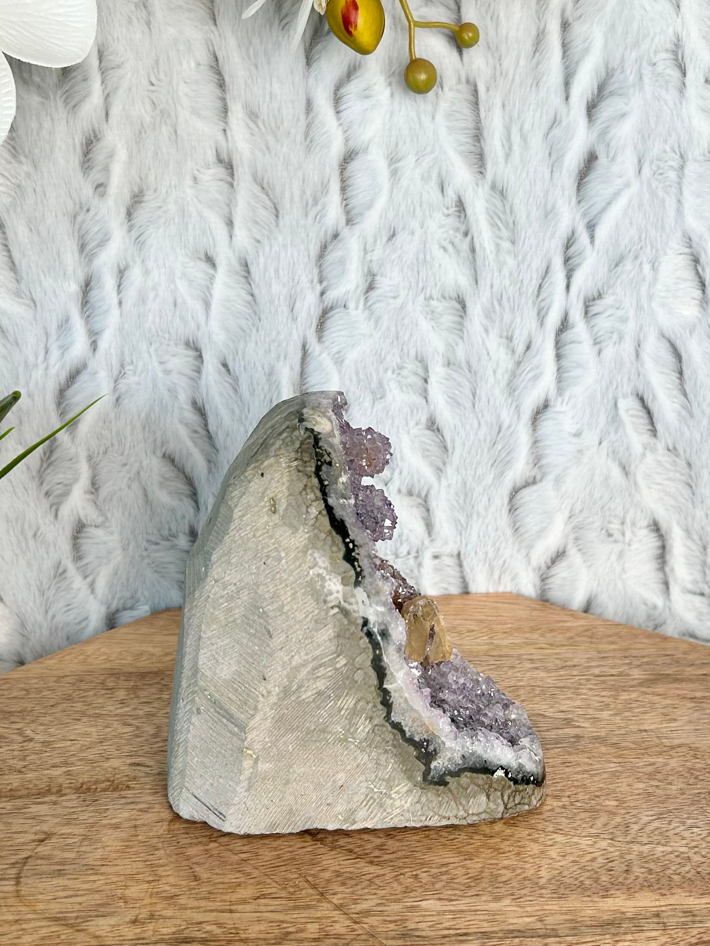 Uruguayan Rainbow Amethyst Cut Base