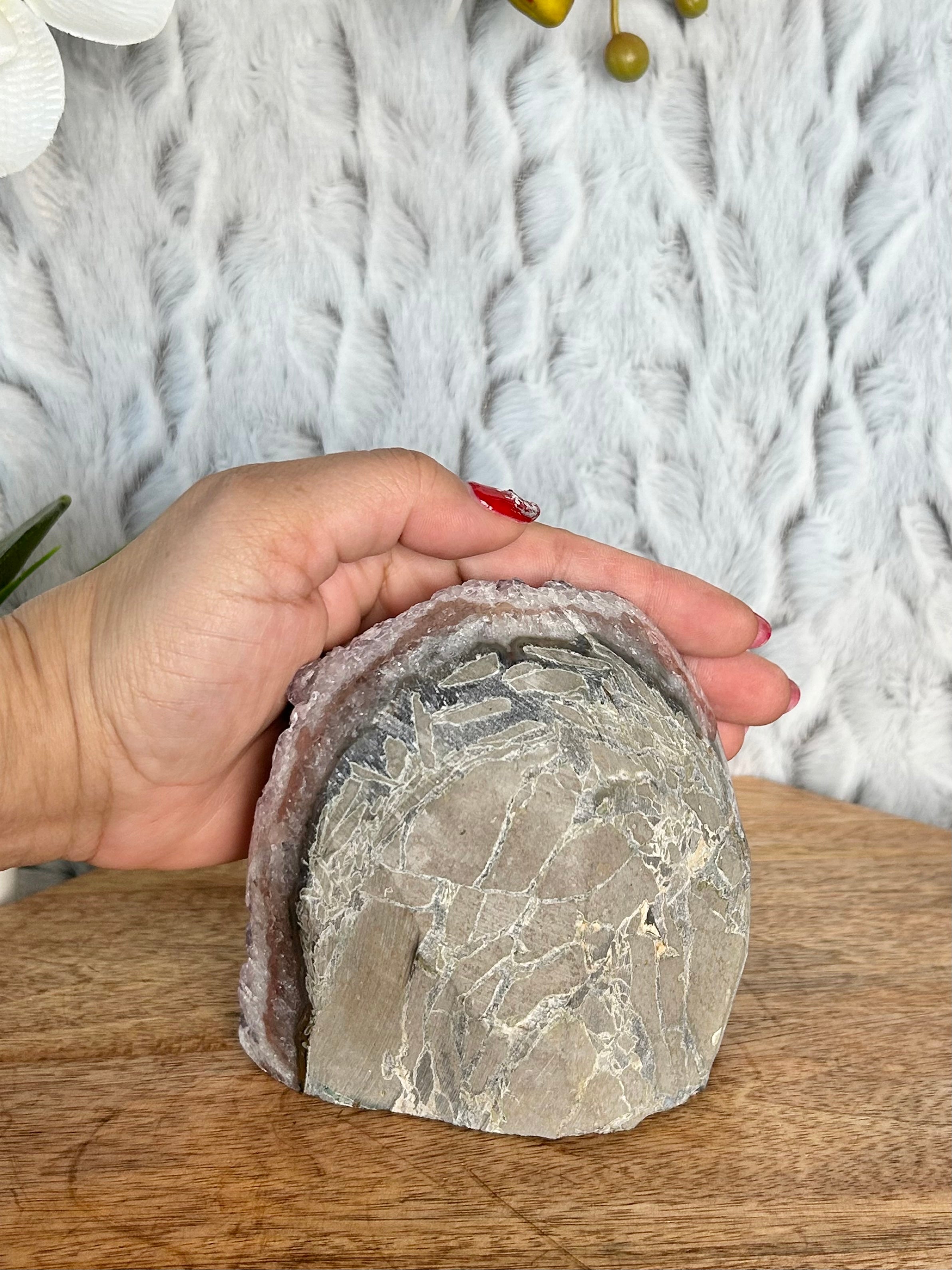 Uruguayan Rainbow Amethyst Cut Base