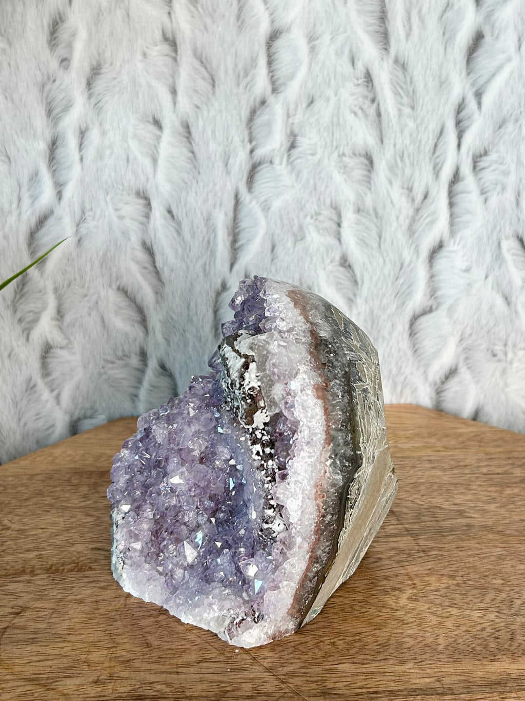 Uruguayan Rainbow Amethyst Cut Base