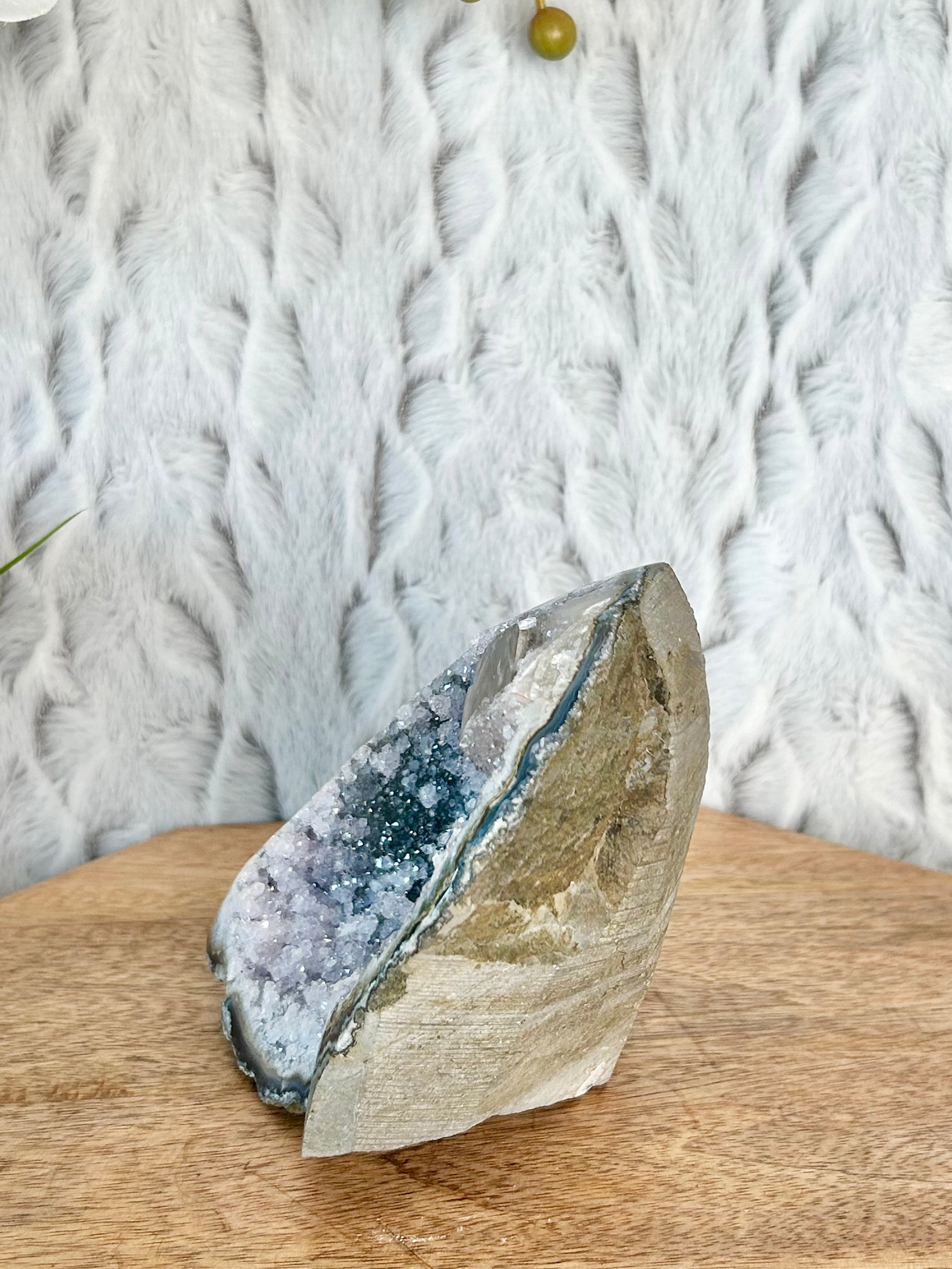 Rare Amethyst Cut Base