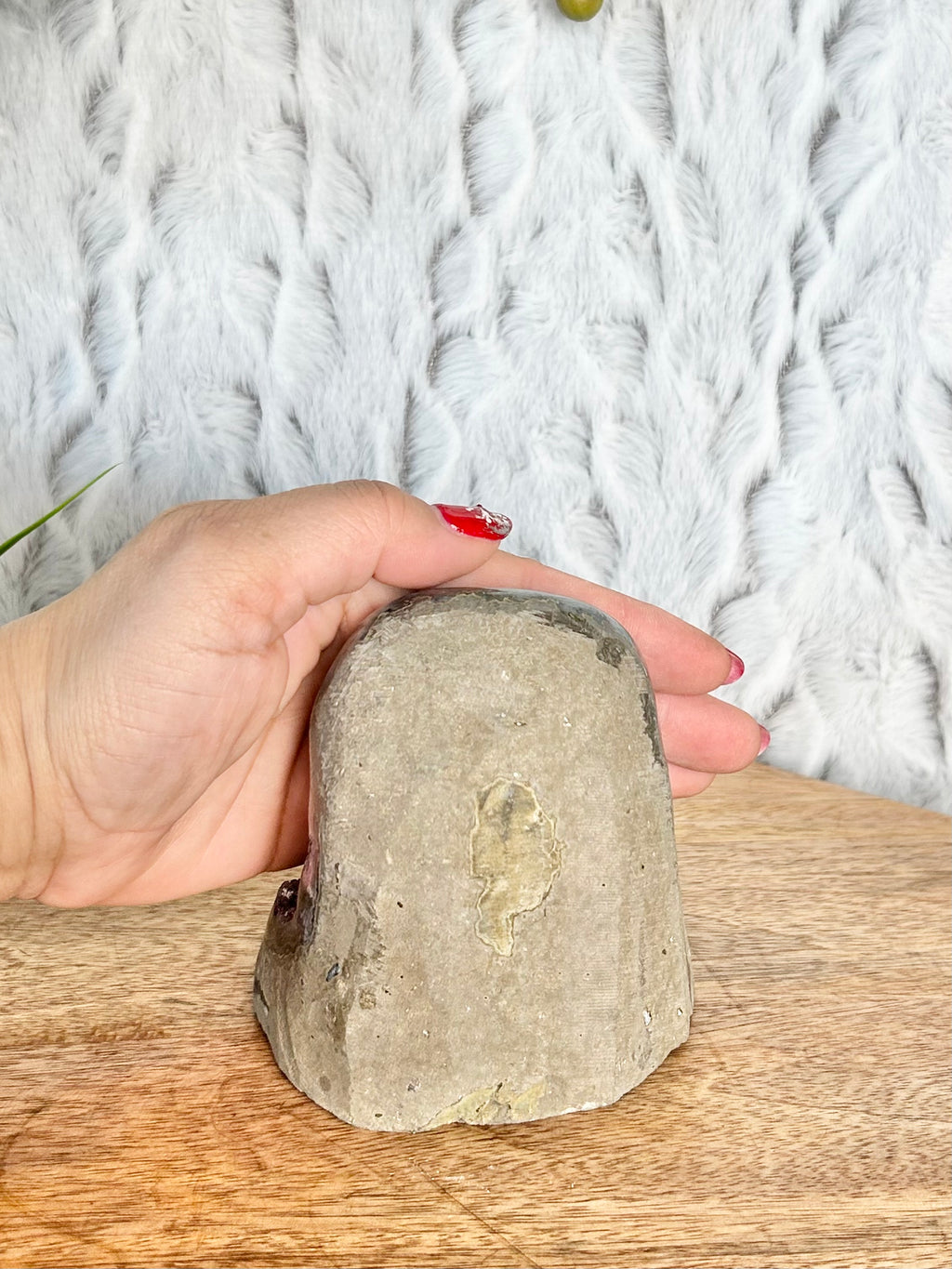 Stalactite Green Amethyst Cut Base